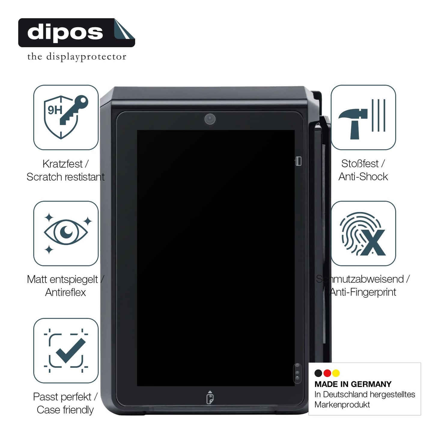 Displayschutz hergestellt in Deutschland, höchste Qualität made in Germany