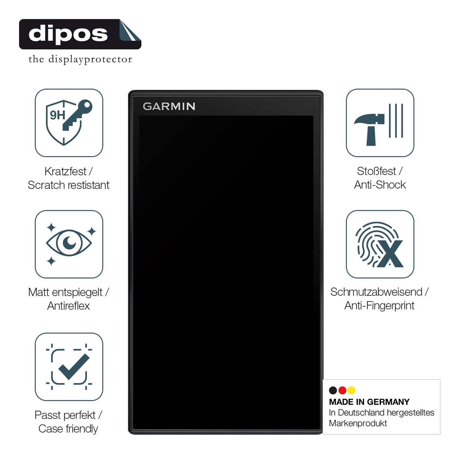 Displayschutz hergestellt in Deutschland, höchste Qualität made in Germany