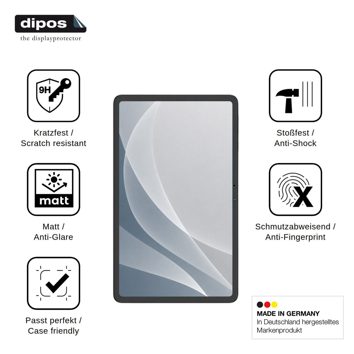 2x Screen Protector for Honor Pad X7b matte Flexible Glass 9H dipos