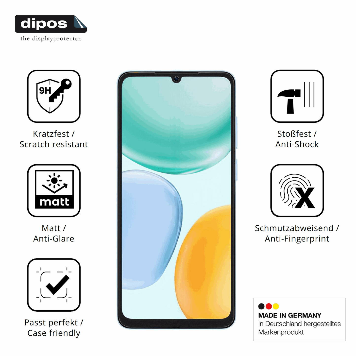 Displayschutz hergestellt in Deutschland, höchste Qualität made in Germany