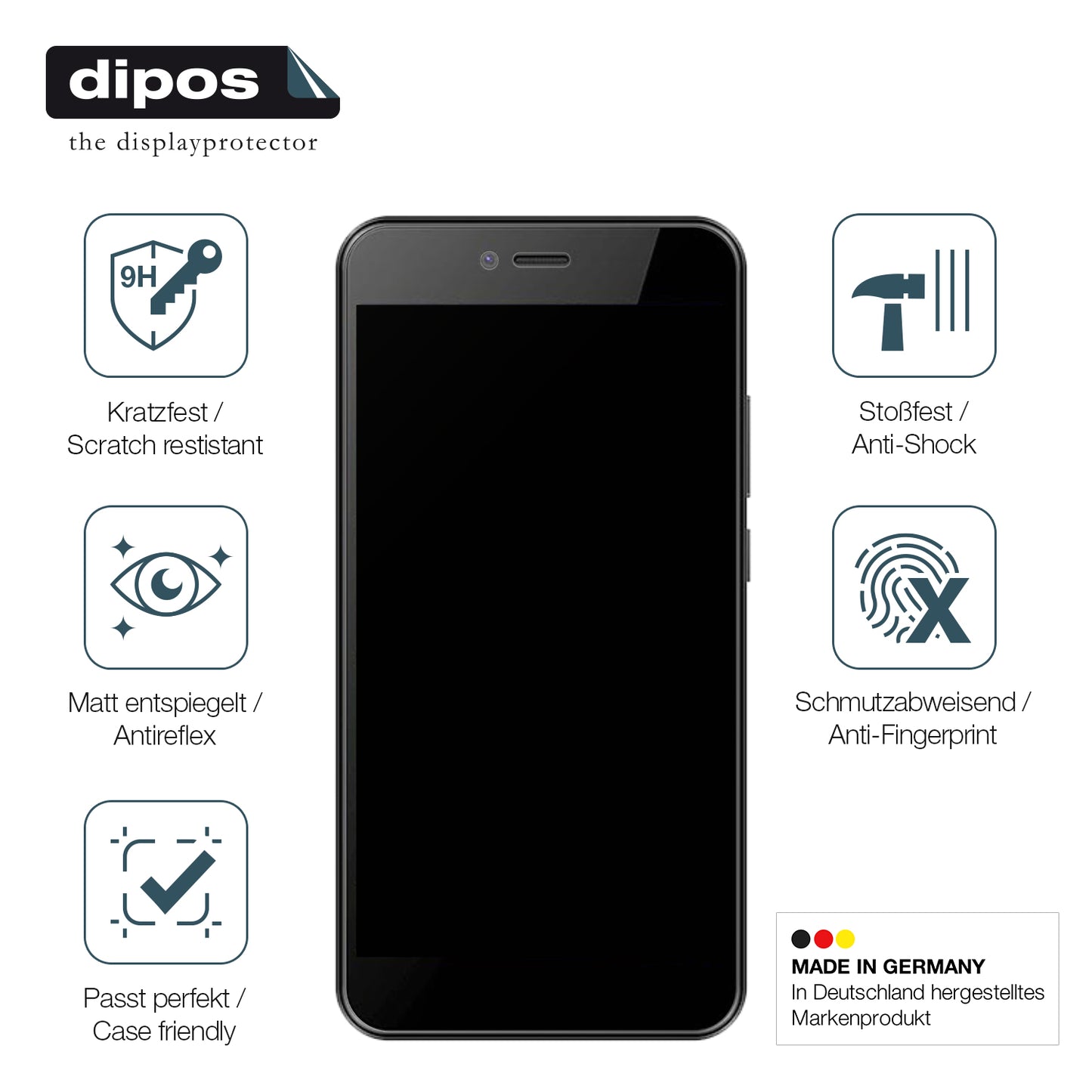 Displayschutz hergestellt in Deutschland, höchste Qualität made in Germany