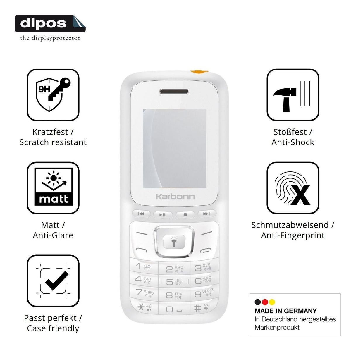 Displayschutz hergestellt in Deutschland, höchste Qualität made in Germany