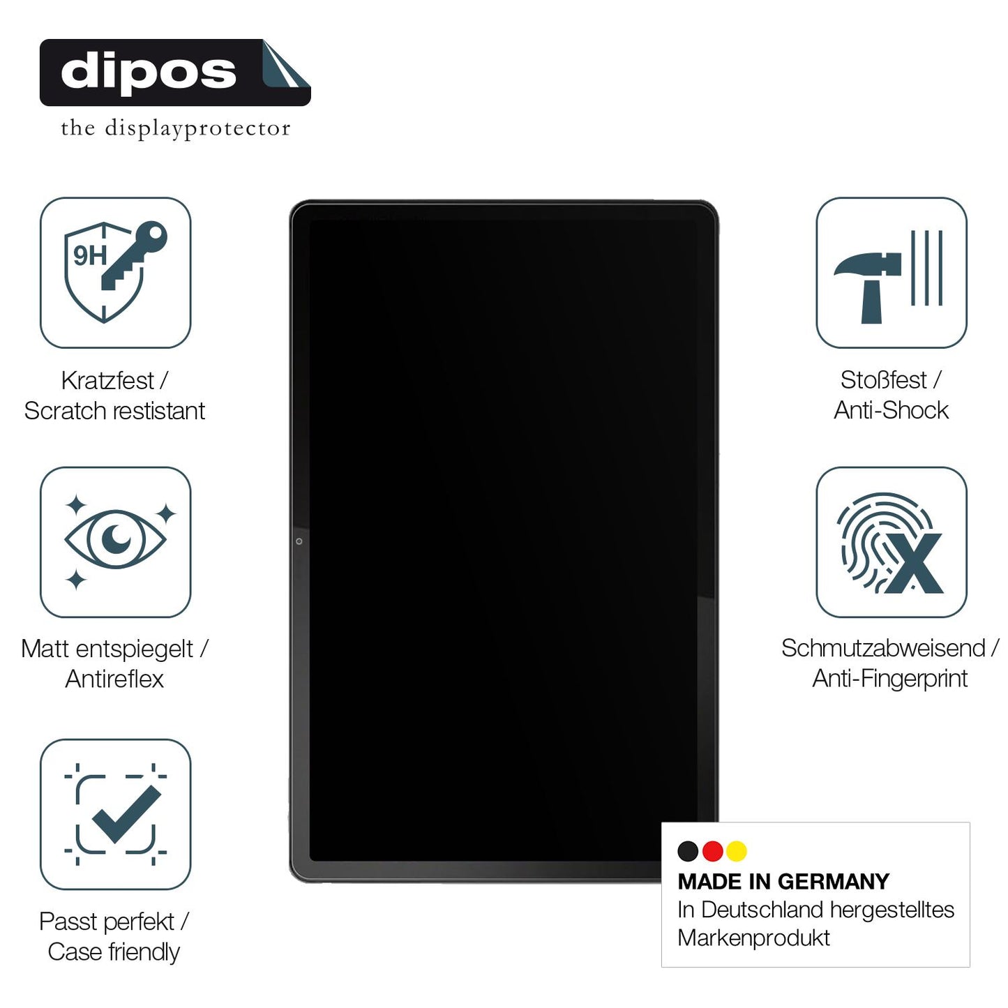 Displayschutz hergestellt in Deutschland, höchste Qualität made in Germany