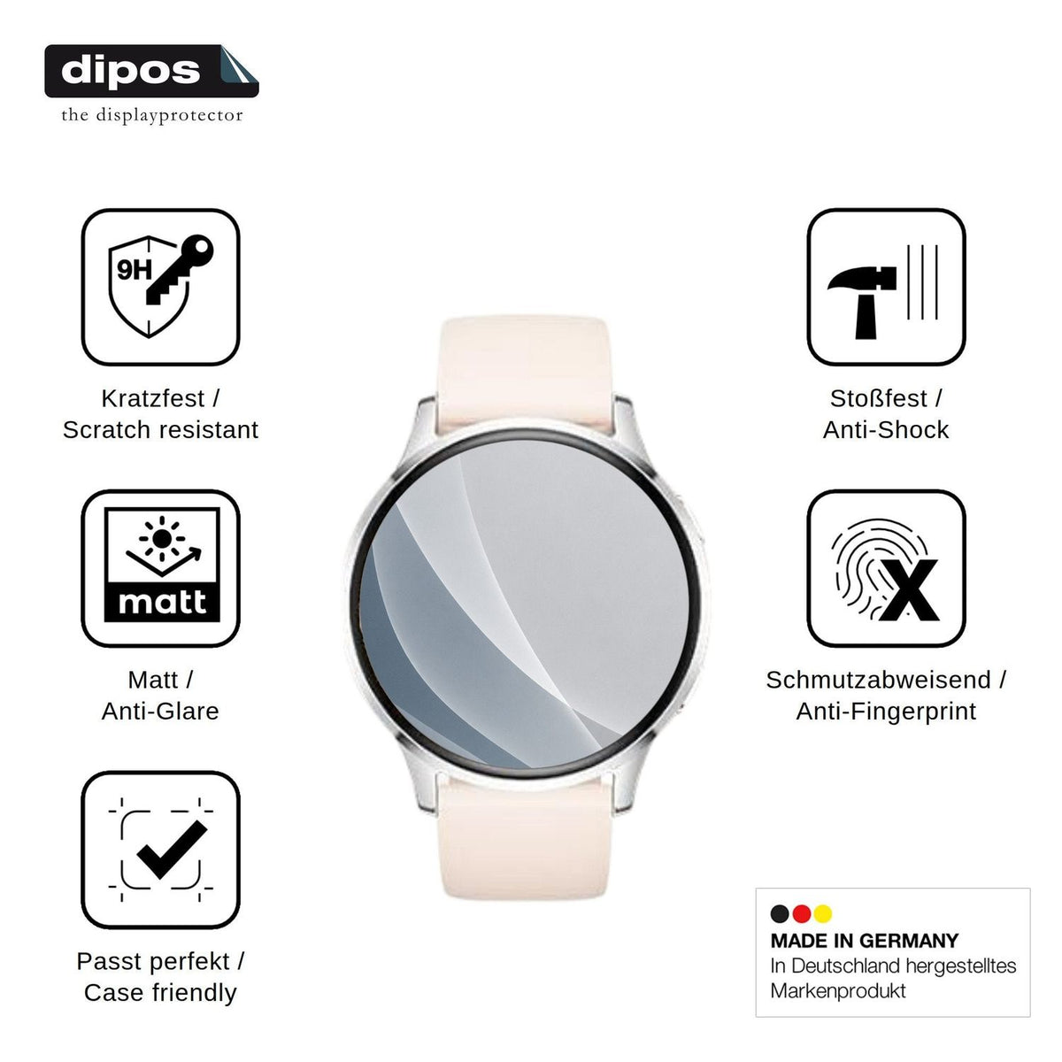 2x Screen Protector for LIGE FV25-F matte Flexible Glass 9H dipos