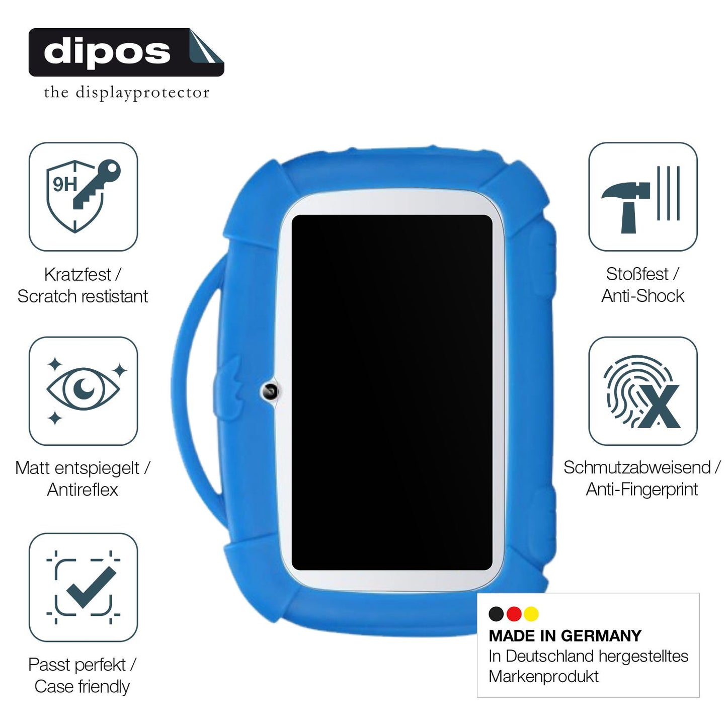 Displayschutz hergestellt in Deutschland, höchste Qualität made in Germany