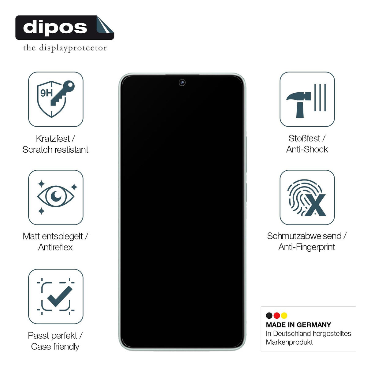 Displayschutz hergestellt in Deutschland, höchste Qualität made in Germany