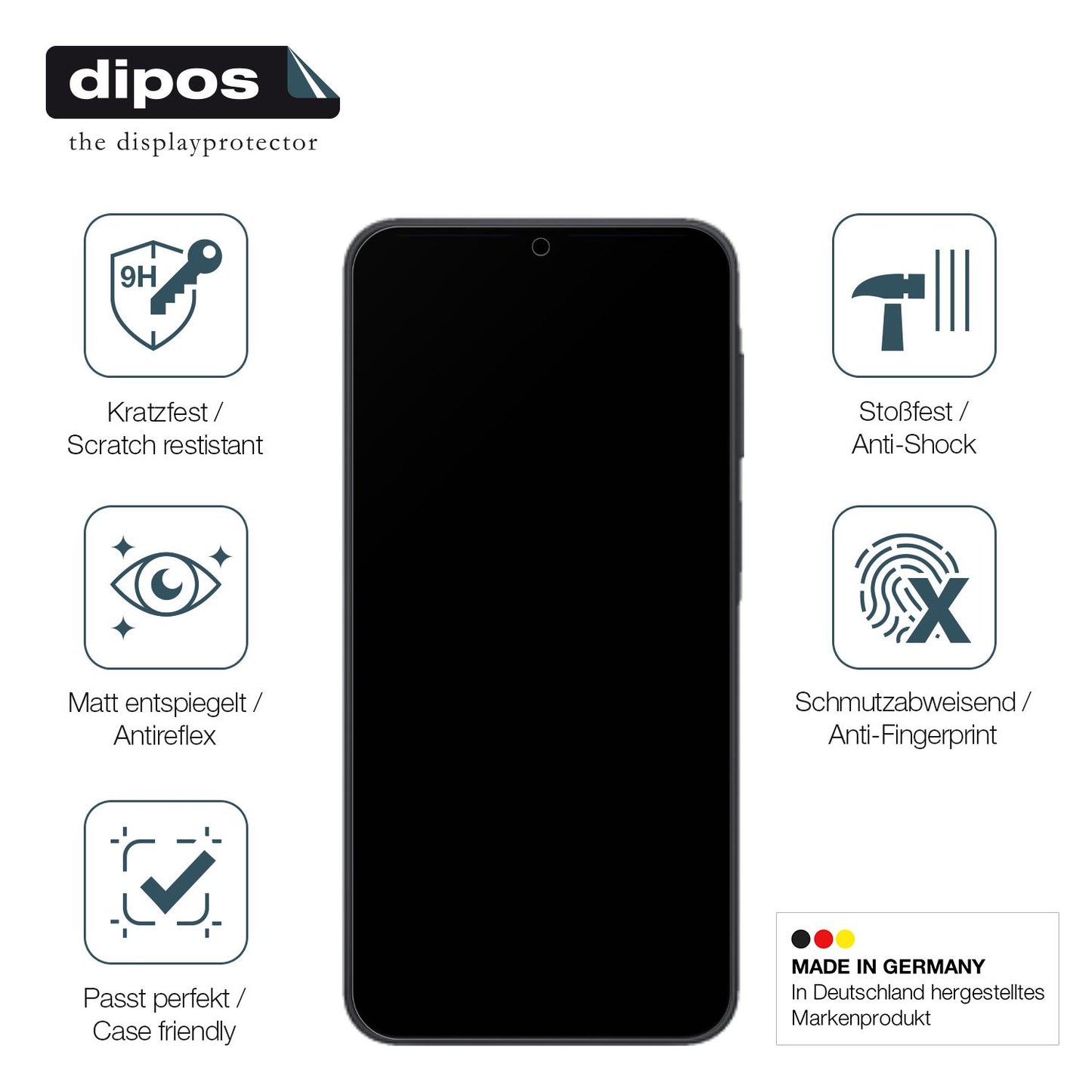 Displayschutz hergestellt in Deutschland, höchste Qualität made in Germany