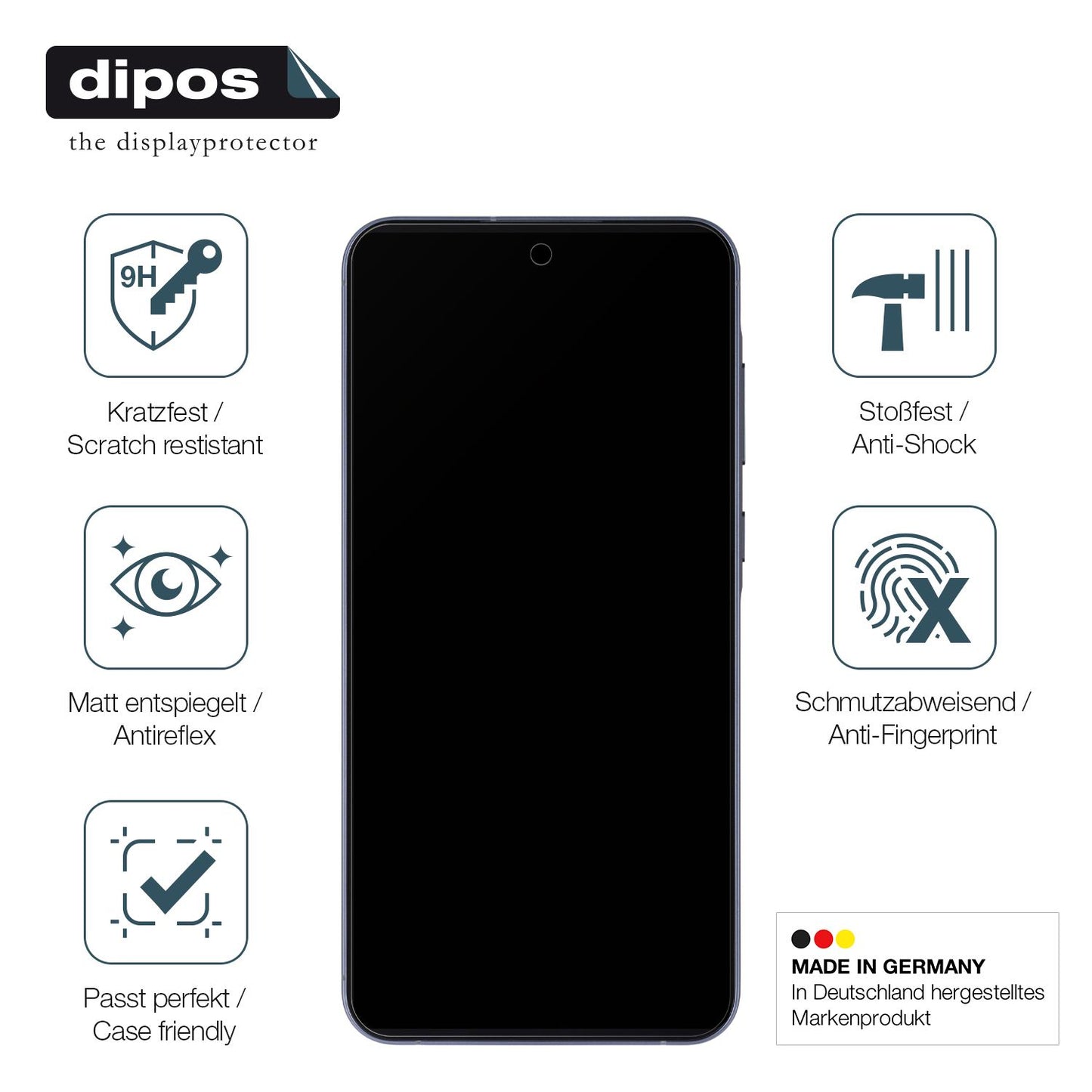 Displayschutz hergestellt in Deutschland, höchste Qualität made in Germany