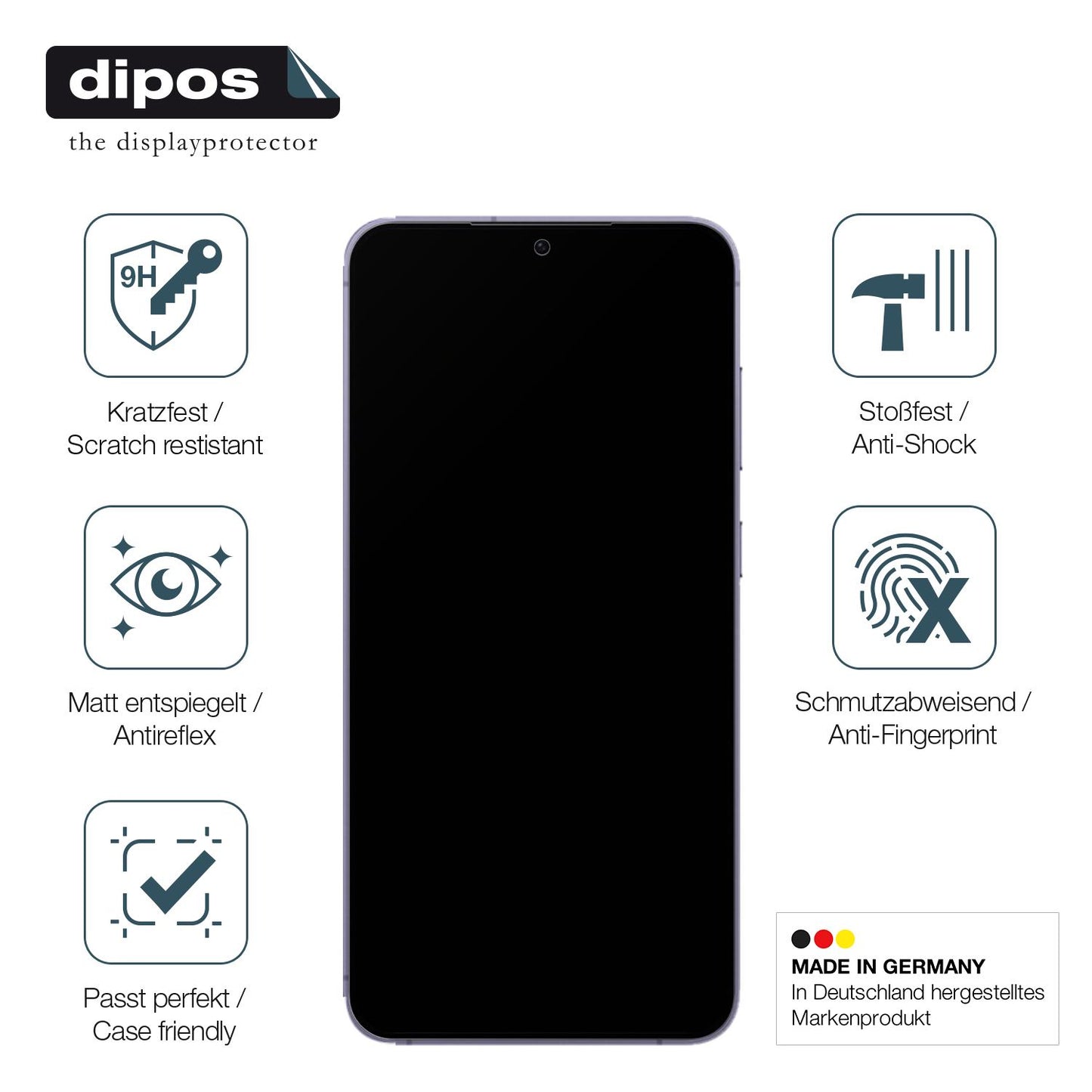 Displayschutz hergestellt in Deutschland, höchste Qualität made in Germany