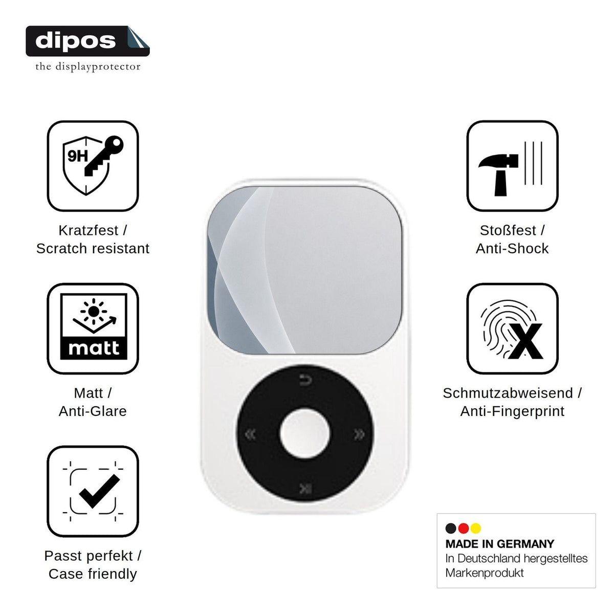 2x Screen Protector for Shanling Q II matte Flexible Glass 9H dipos