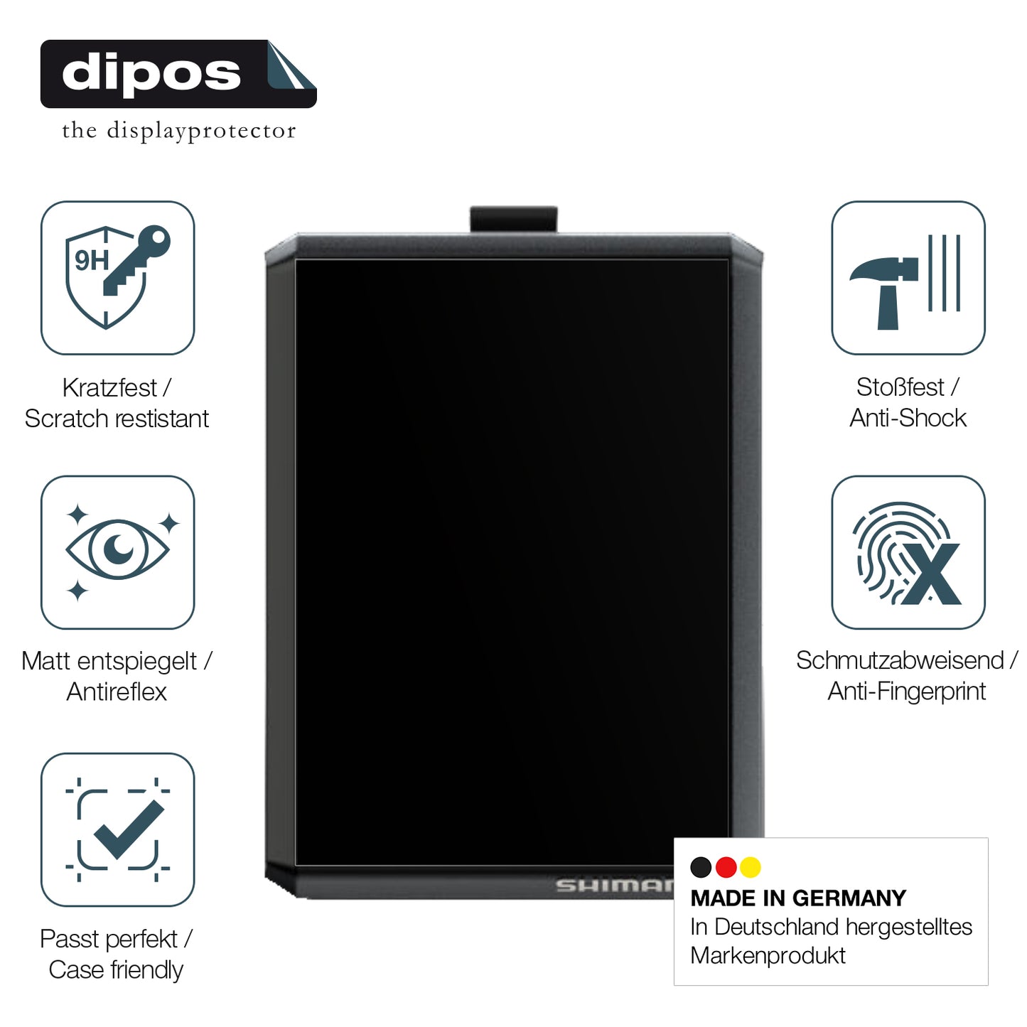 Displayschutz hergestellt in Deutschland, höchste Qualität made in Germany