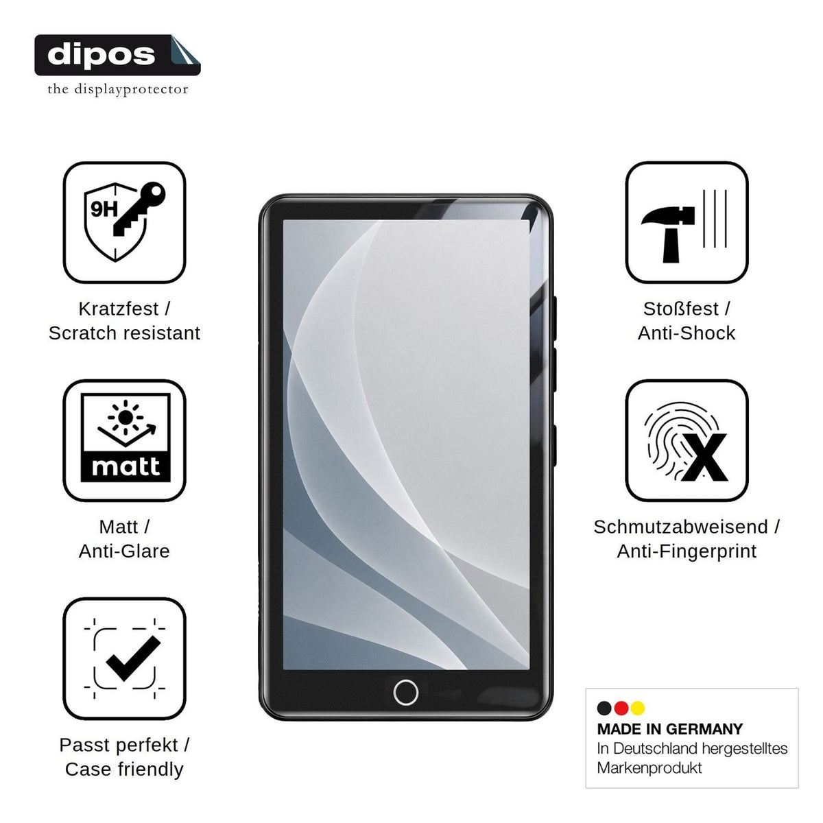 2x Screen Protector for WAHYTKU W10 matte Flexible Glass 9H dipos