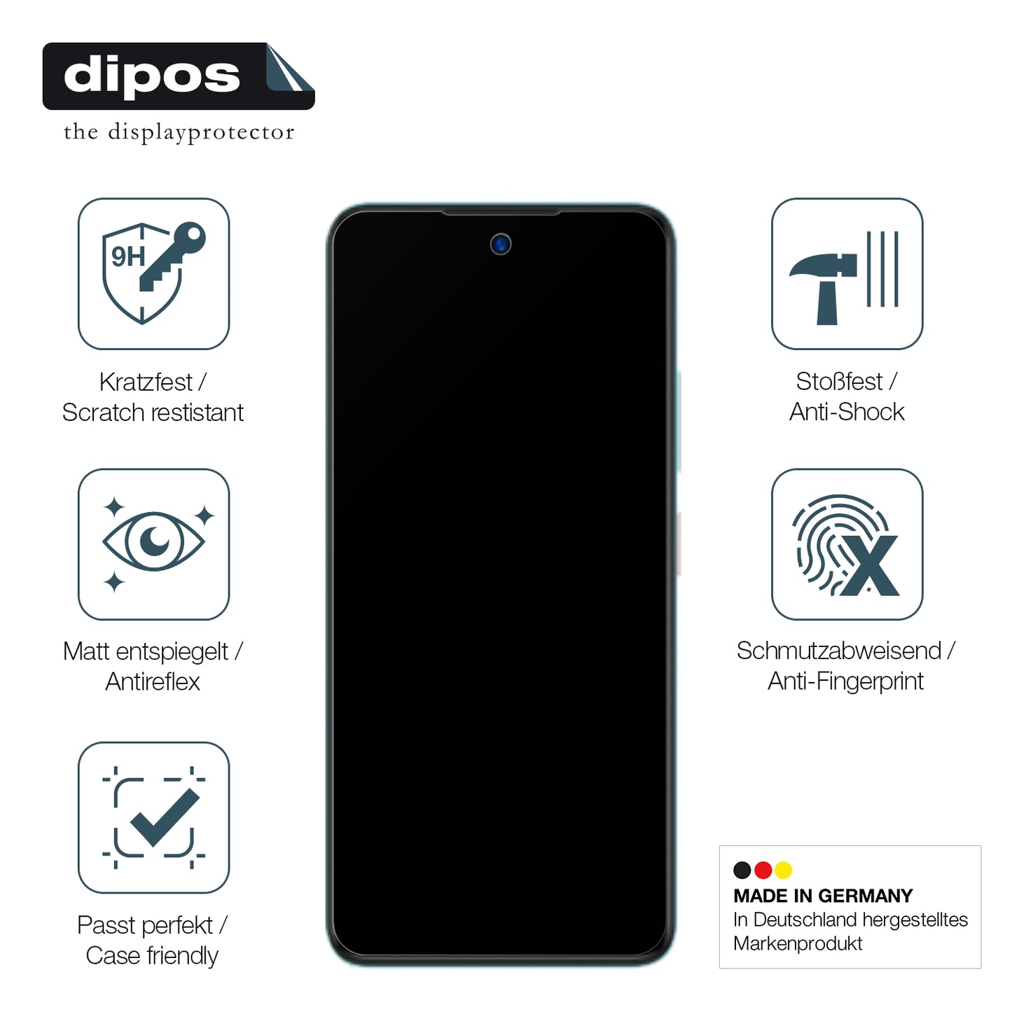 Displayschutz hergestellt in Deutschland, höchste Qualität made in Germany