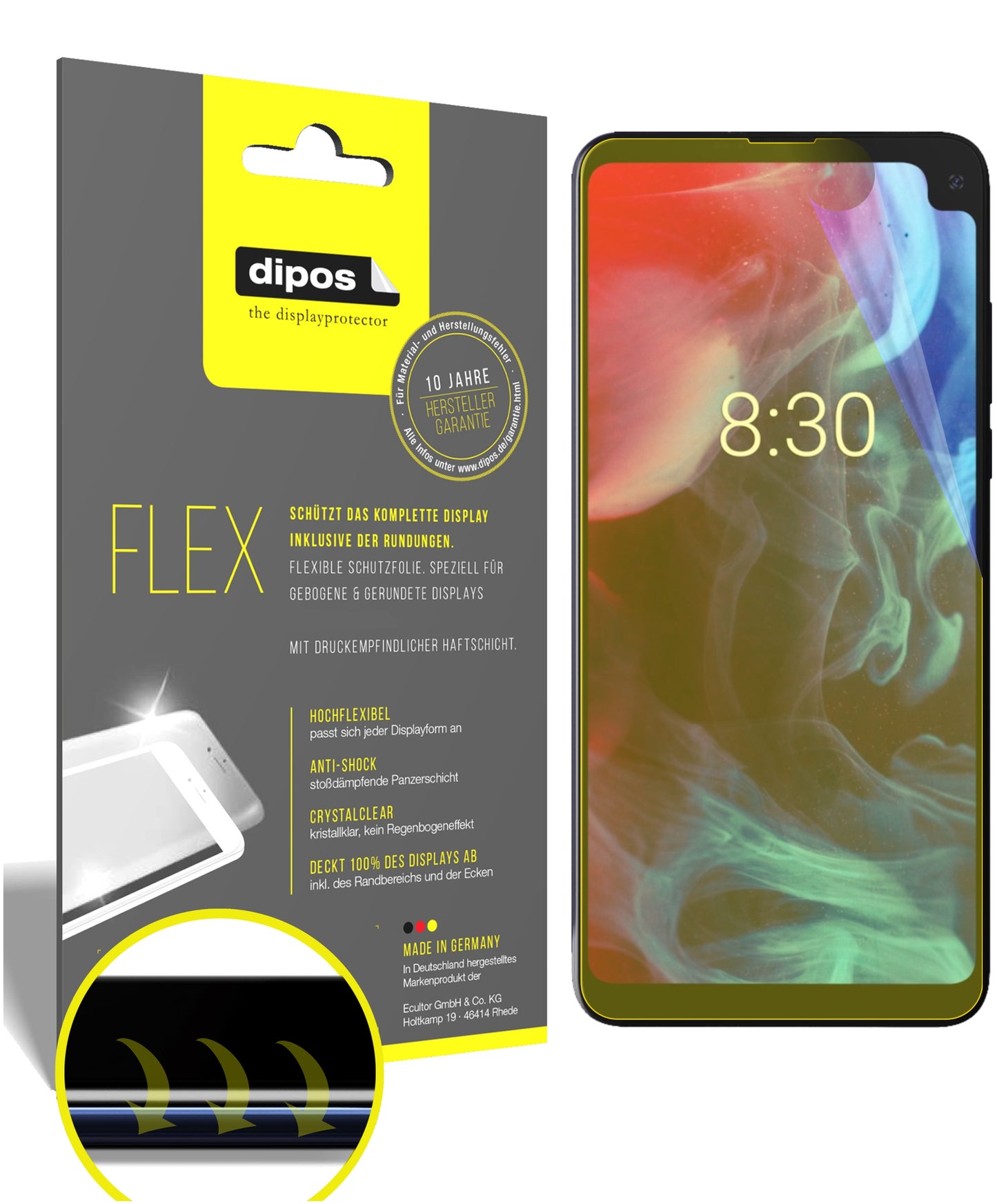 3D Full Cover Displayschutzfolie: Case-freundlicher Schutz mit perfekter Passform für dein Display.