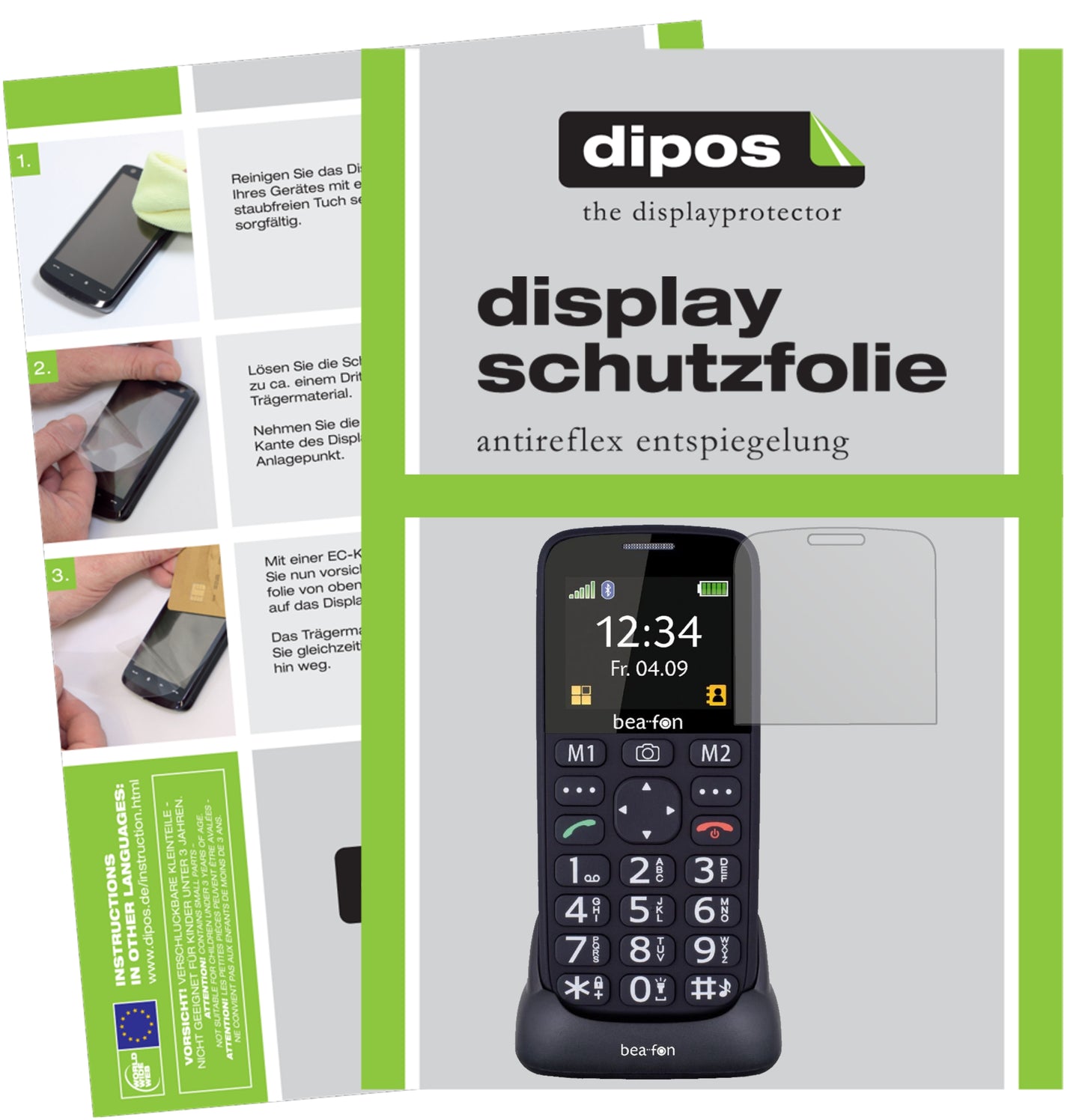 Mattes Panzerglas: Entspiegelte, dünne Folie, Fingerabdruckresistenz und Bildschirmschutz für Beafon-SL240