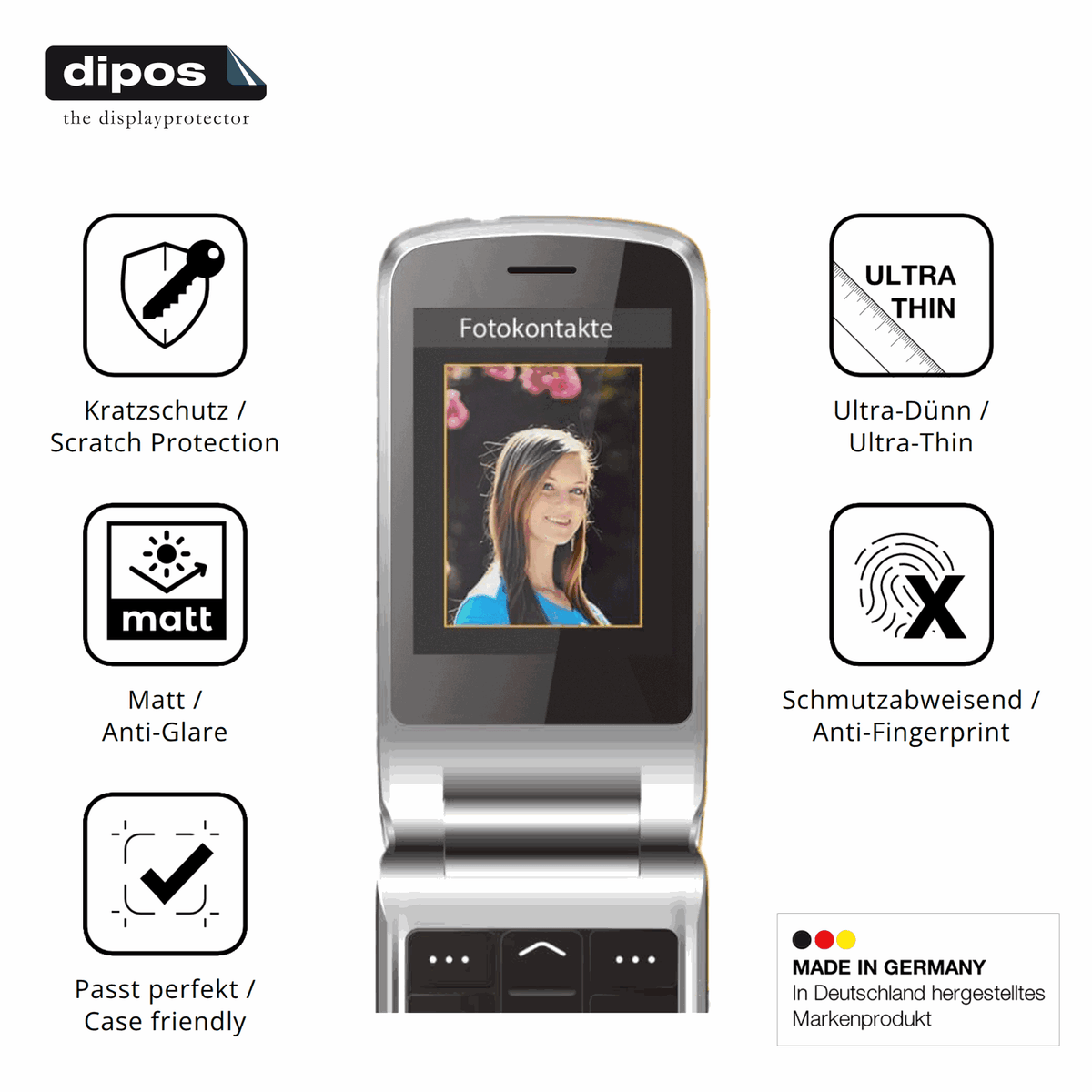 Displayschutz hergestellt in Deutschland, höchste Qualität made in Germany