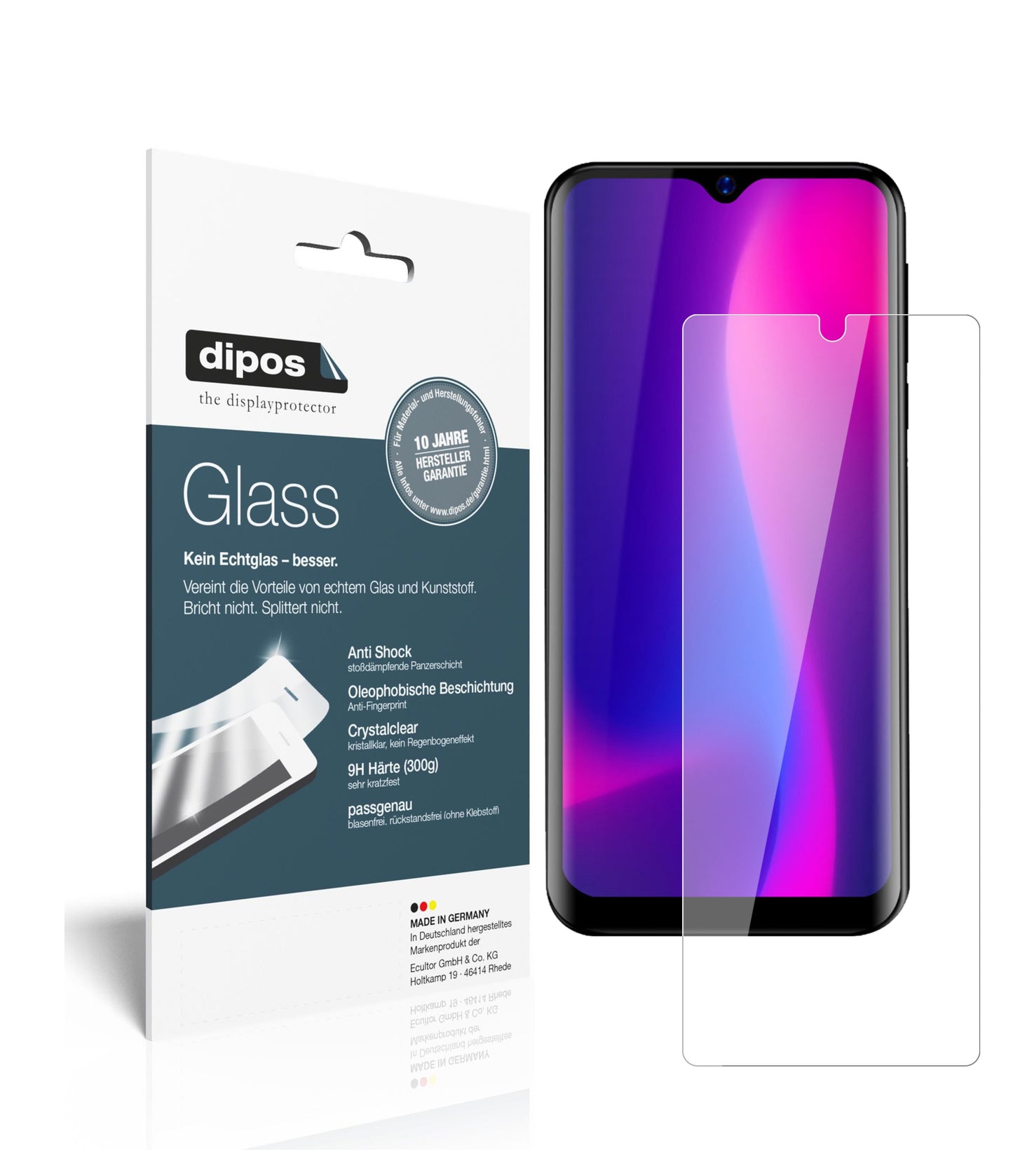 Perfekte Passform und ultimative Qualität: Unser 9H Panzerglas bietet Schutz für Blackview-A60 Pro (2019)