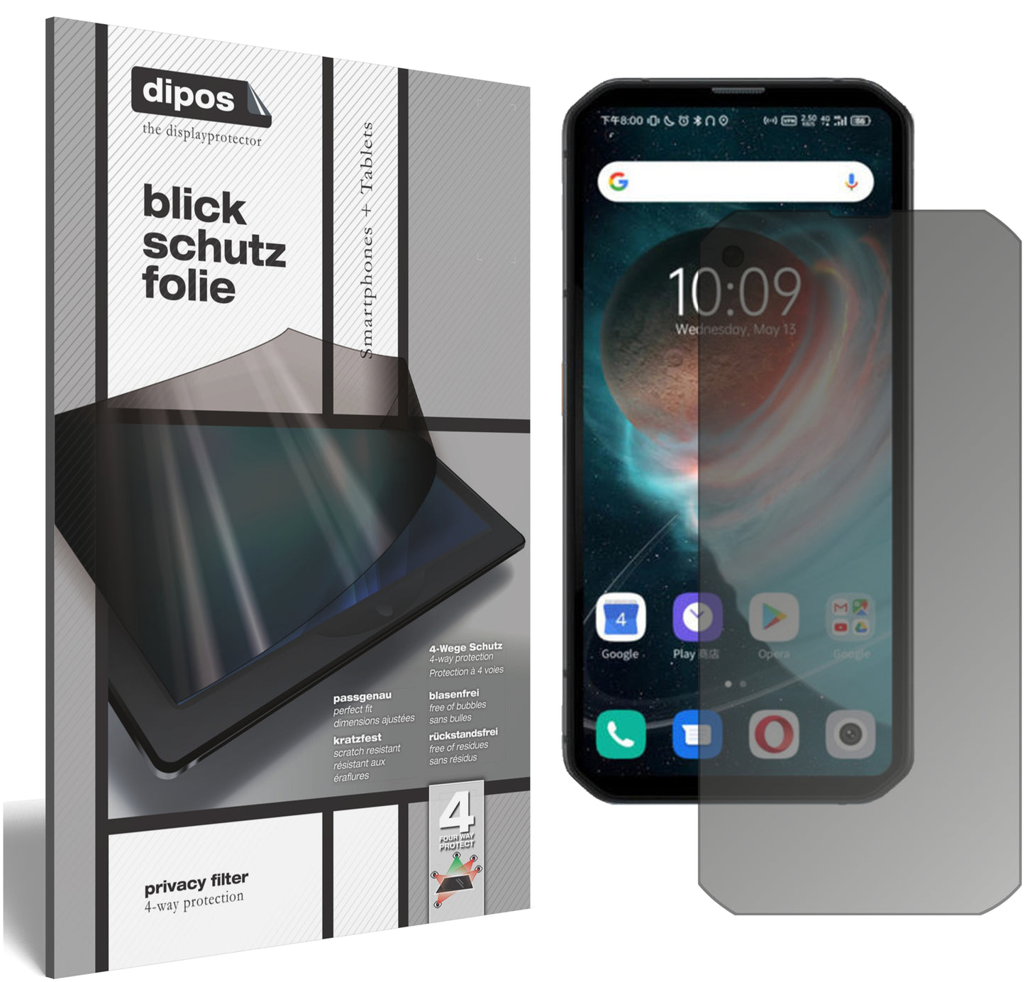 Privacy Filter: 9H Panzerglas mit Blickschutz & einfache Anbringung