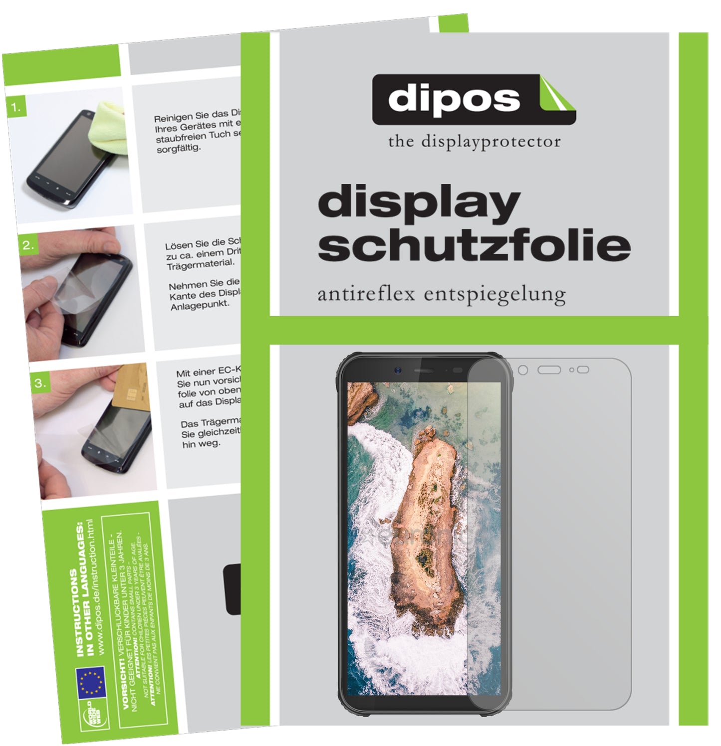 Mattes Panzerglas: Entspiegelte, dünne Folie, Fingerabdruckresistenz und Bildschirmschutz für Blackview-BV5500 Pro