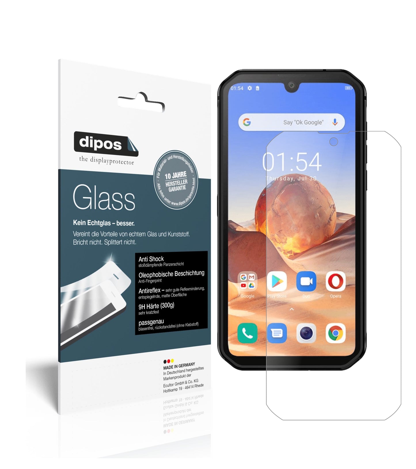 Mattes Panzerglas: Schutz vor Brüchen, Fingerabdrücken und Bildschirmblendung für Blackview-BV9900 Pro