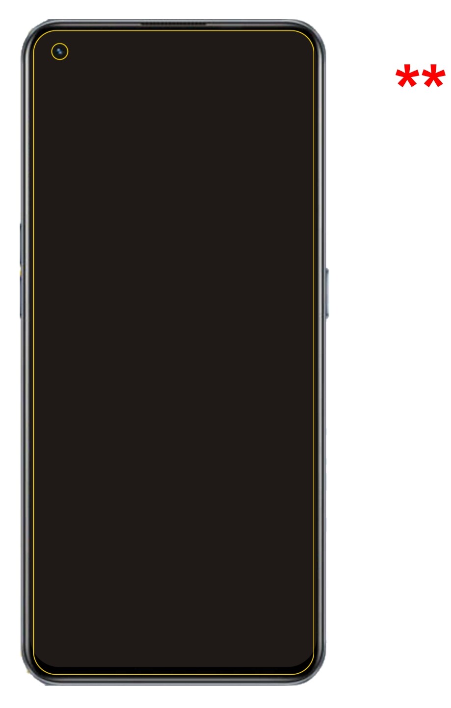 Privatsphäre-Schutz durch Sichtschutz-Folie passend zugeschnitten für Oppo Realme GT Neo