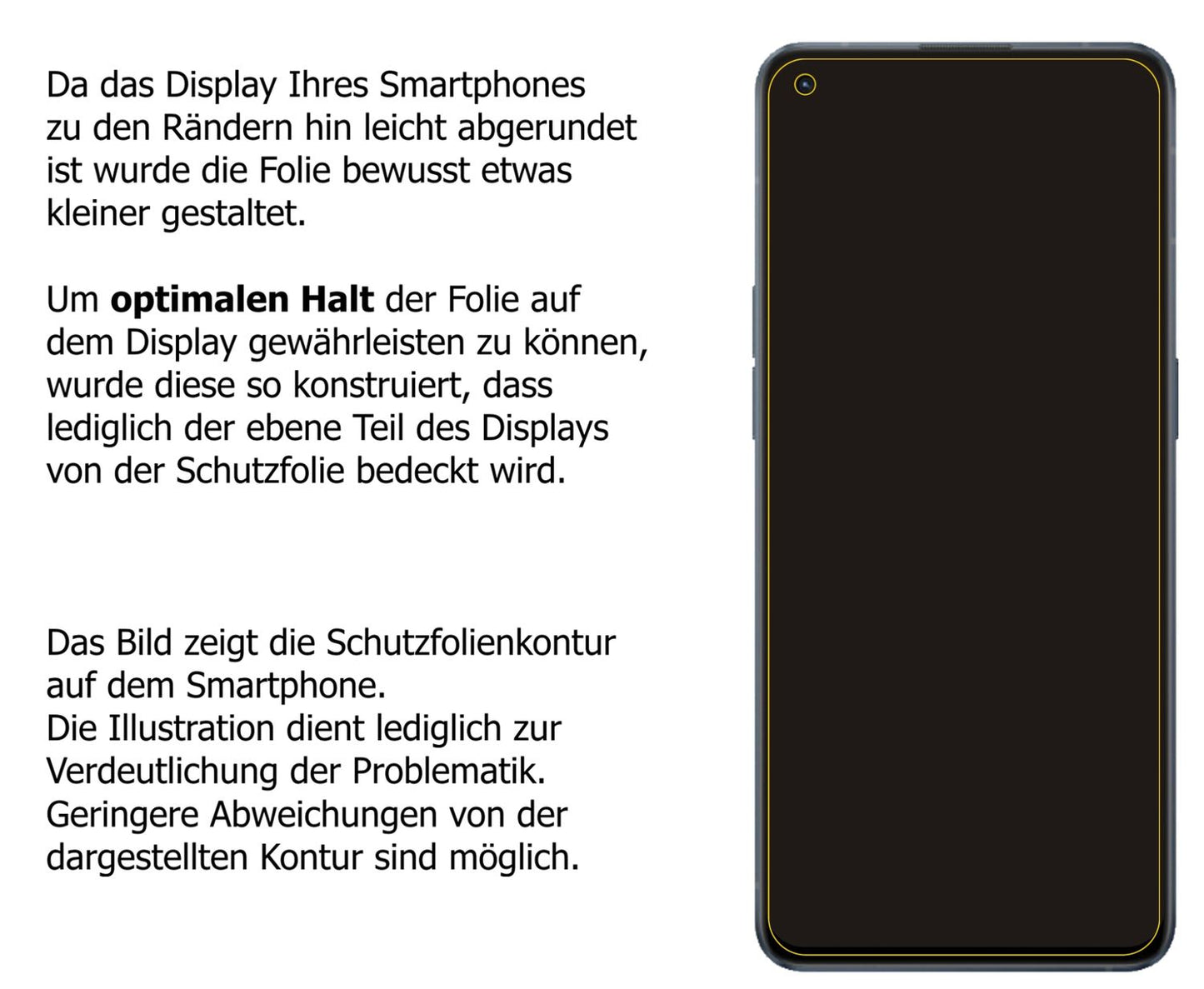 Privatsphäre-Schutz durch Sichtschutz-Folie passend zugeschnitten für Oppo Reno 6 5G