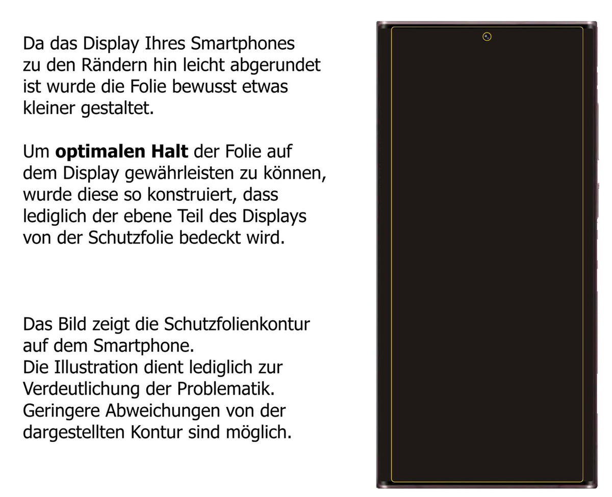 Privatsphäre-Schutz durch Sichtschutz-Folie passend zugeschnitten für Samsung Galaxy S22 Ultra