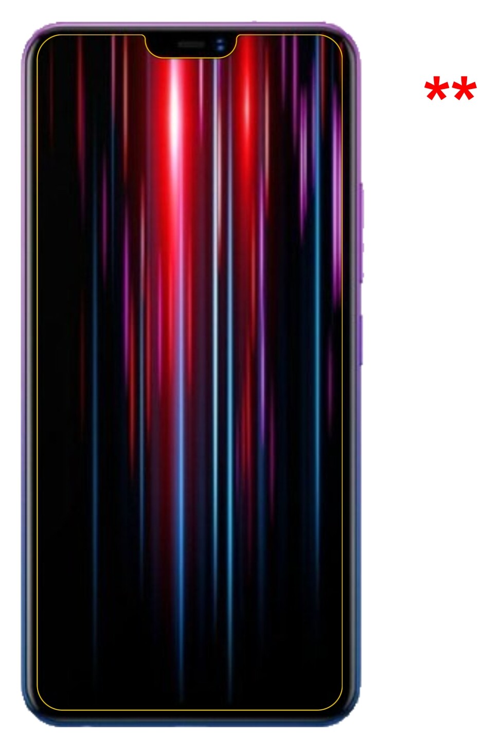 Dünne und klare Folie passend zugeschnitten für Vivo Z1 Lite