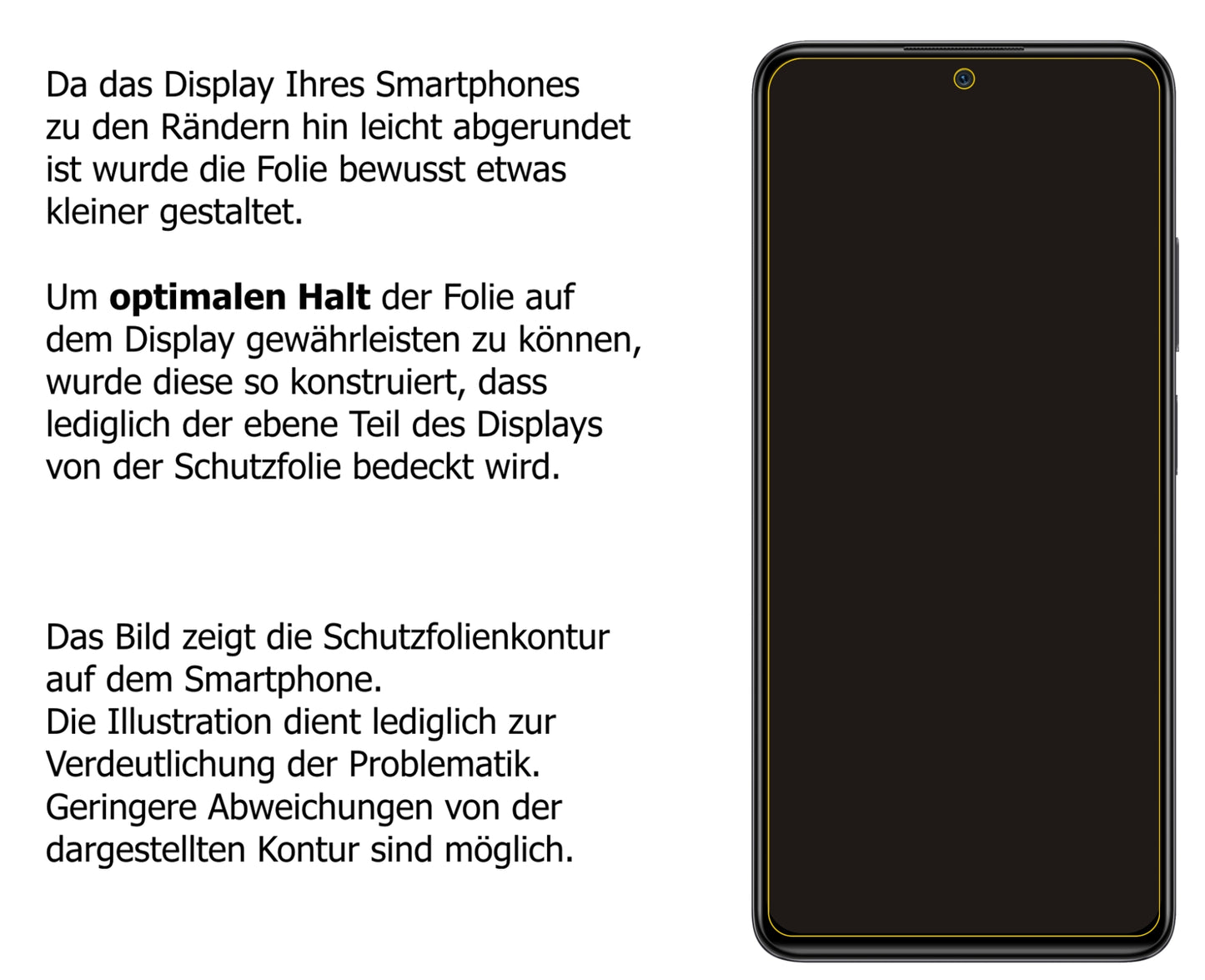 Privatsphäre-Schutz durch Sichtschutz-Folie passend zugeschnitten für Xiaomi Redmi Note 11 Pro 5G