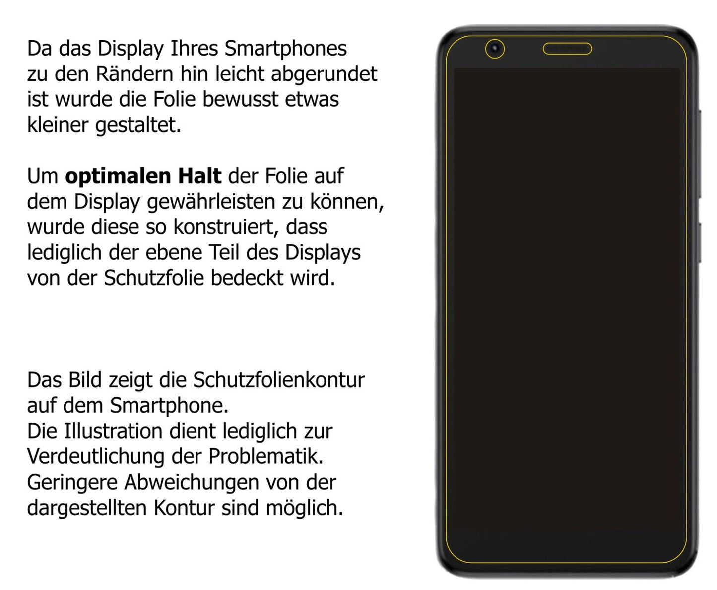 Privatsphäre-Schutz durch Sichtschutz-Folie passend zugeschnitten für ZTE Blade L9