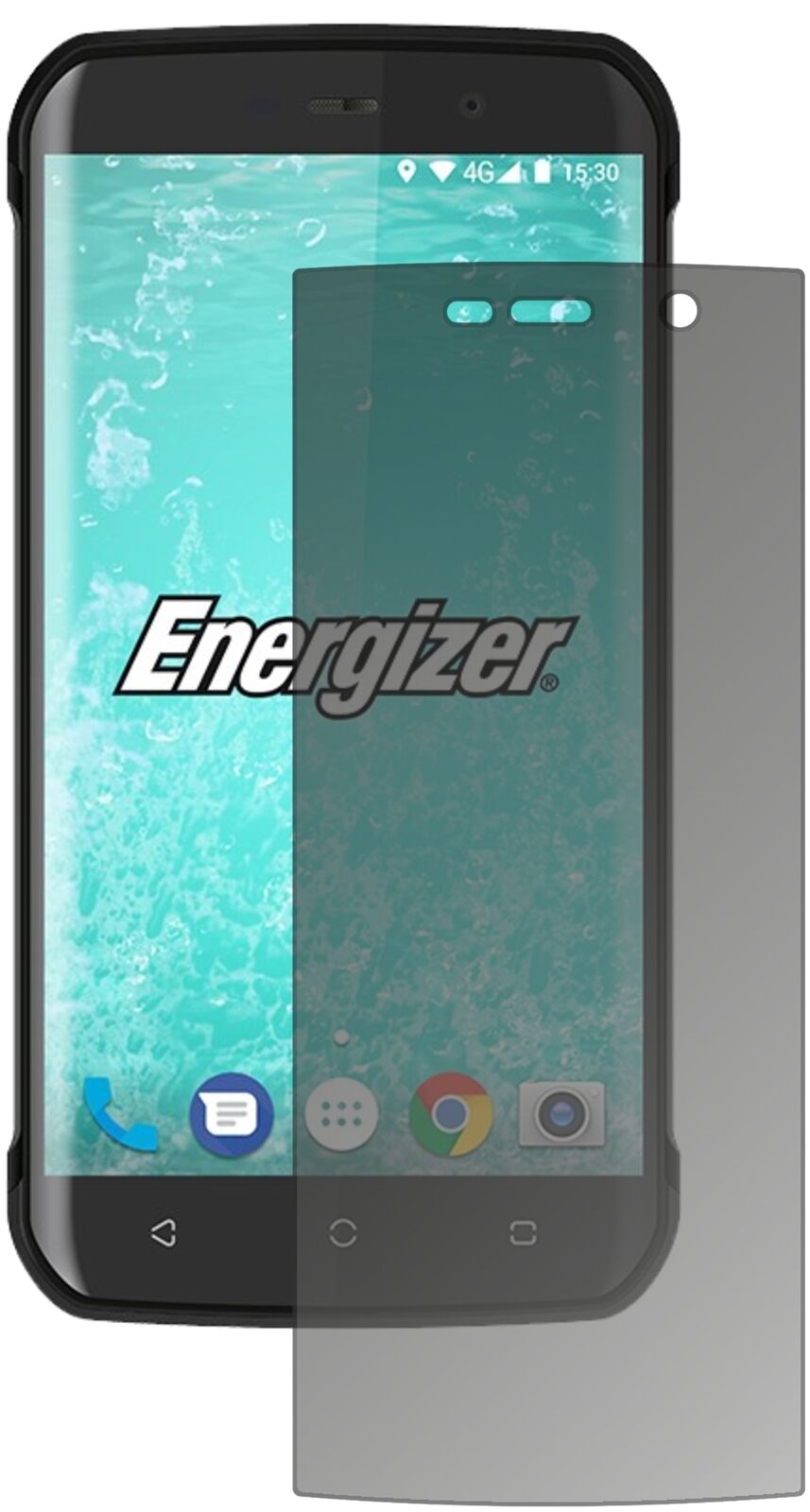 Blickschutzfolie von dipos passend für Energizer Hard Case H550S, präziser Zuschnitt und blasenfrei montiert