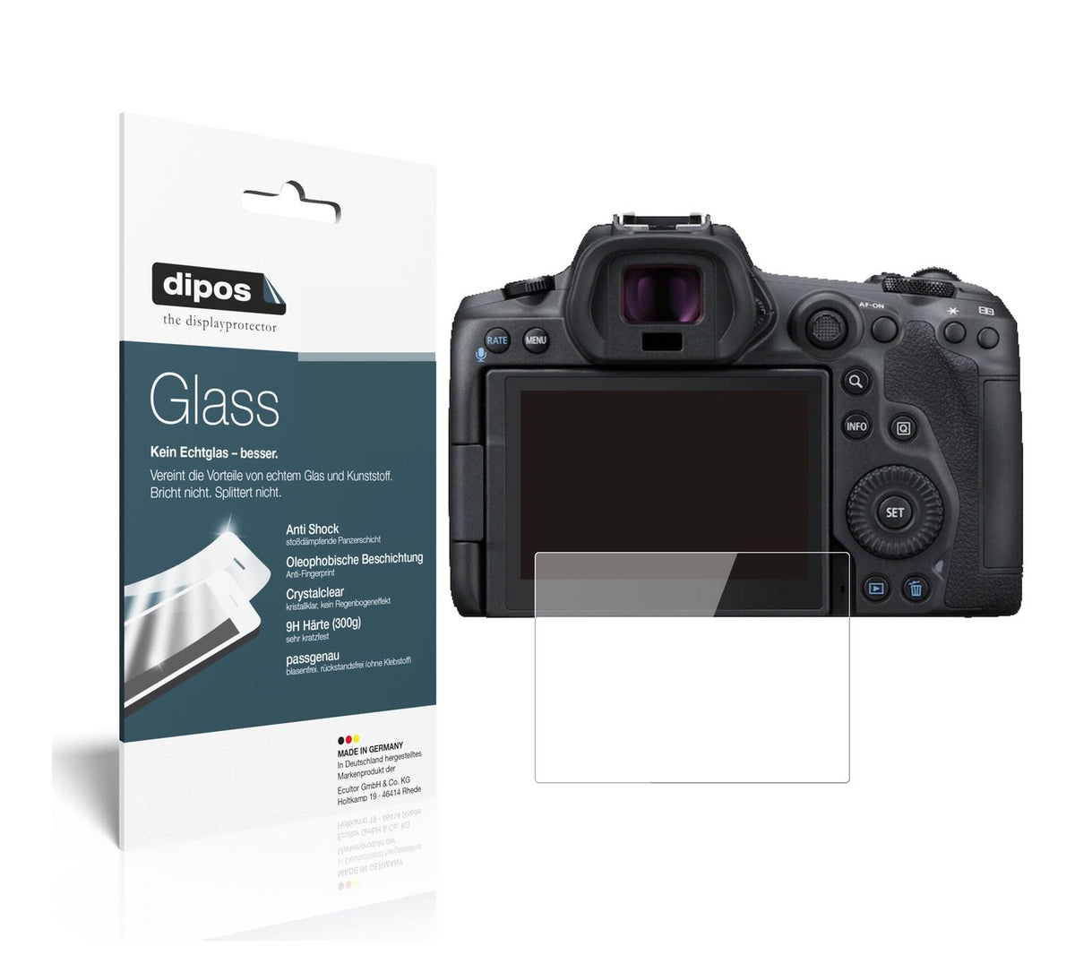 2x Screen Protector for Canon EOS R5 C Flexible Glass 9H dipos