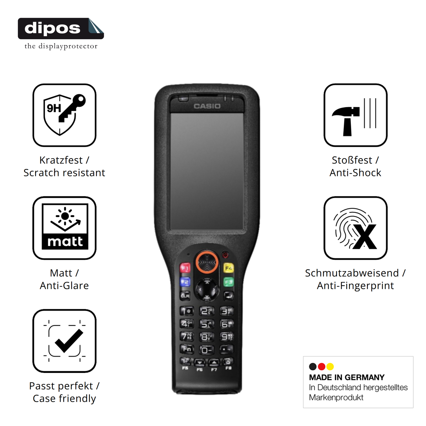Displayschutz hergestellt in Deutschland, höchste Qualität made in Germany