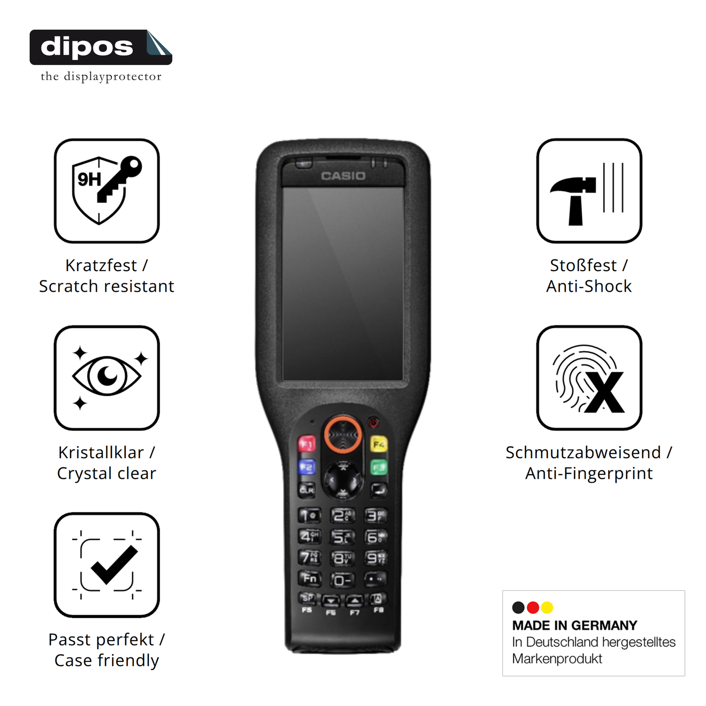 Displayschutz hergestellt in Deutschland, höchste Qualität made in Germany