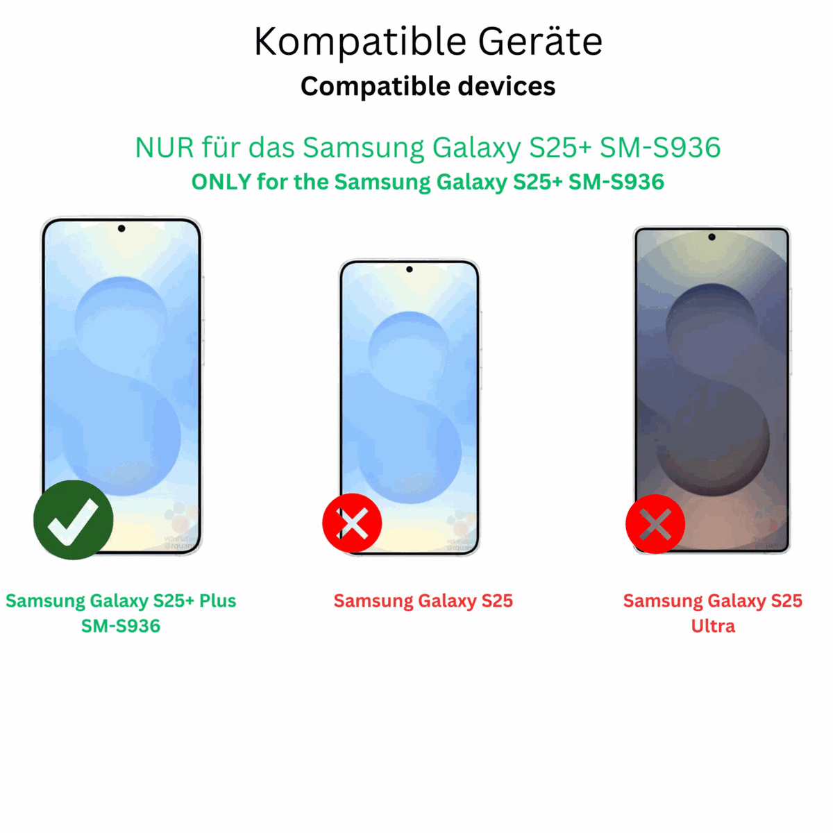 SamsungGalaxy S25+ mit aufgebrachter dipos Panzerfolie, die lästige Fingerabdrücke minimiert