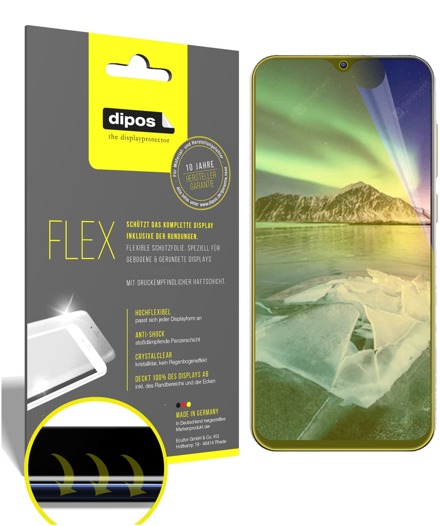 3D Full Cover Displayschutzfolie: Case-freundlicher Schutz mit perfekter Passform für dein Display.