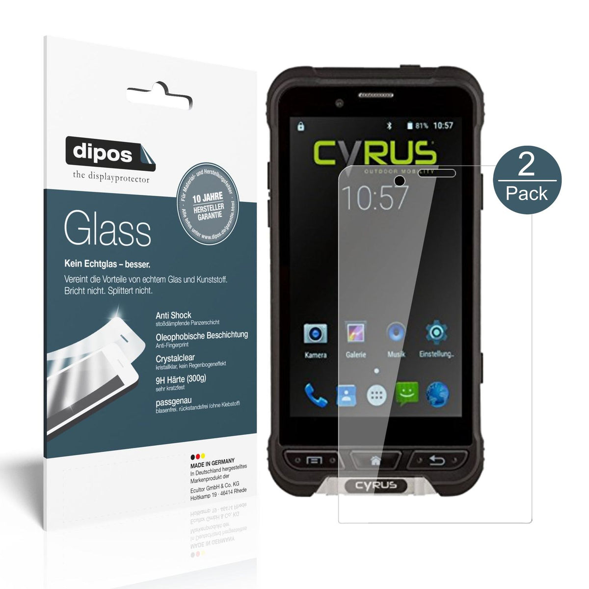 Perfekte Passform und ultimative Qualität: Unser 9H Panzerglas bietet Schutz für Cyrus-CYR10090 CS35