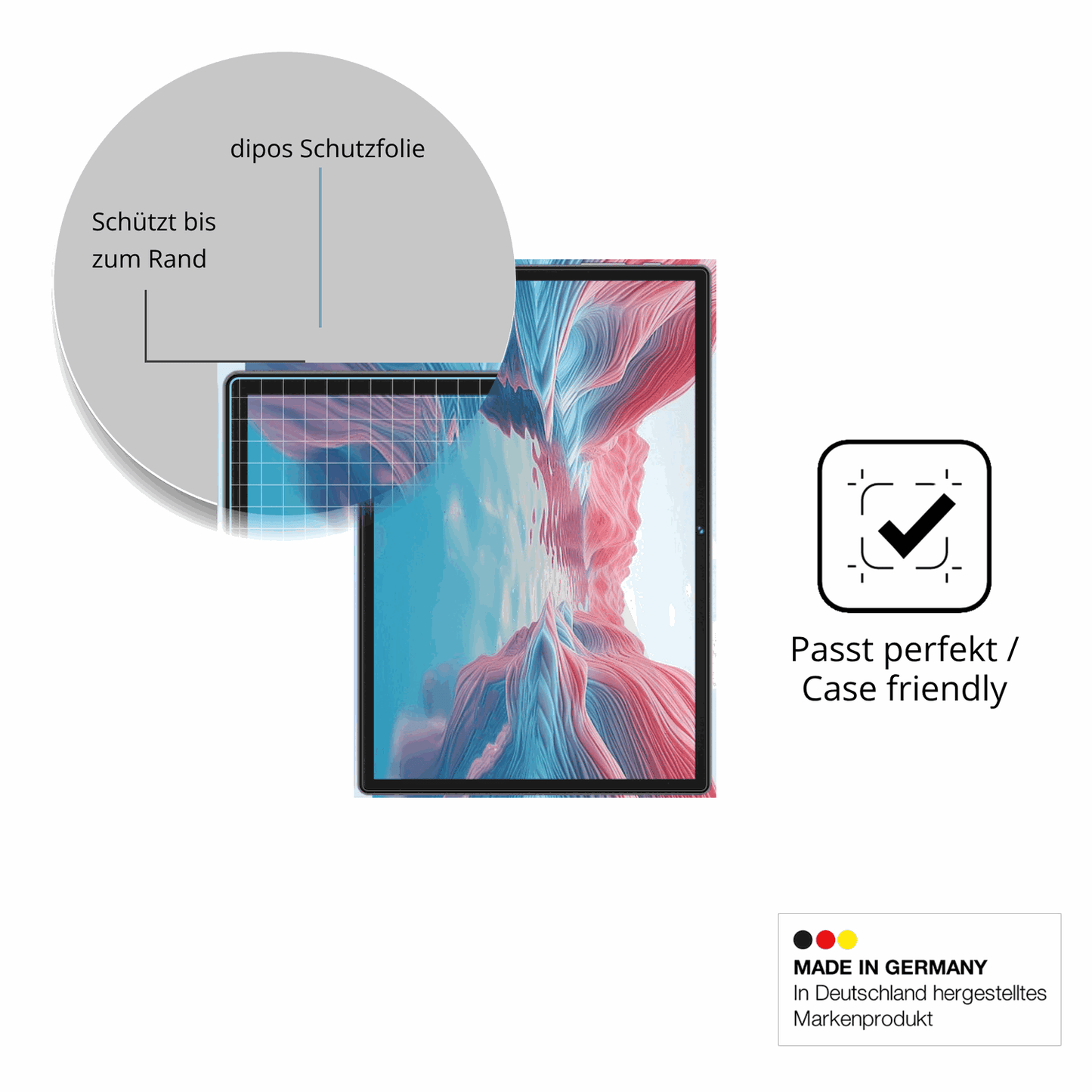 2x Screen Protector for Dghrti TAB30 10.1 Flexible Glass 9H dipos