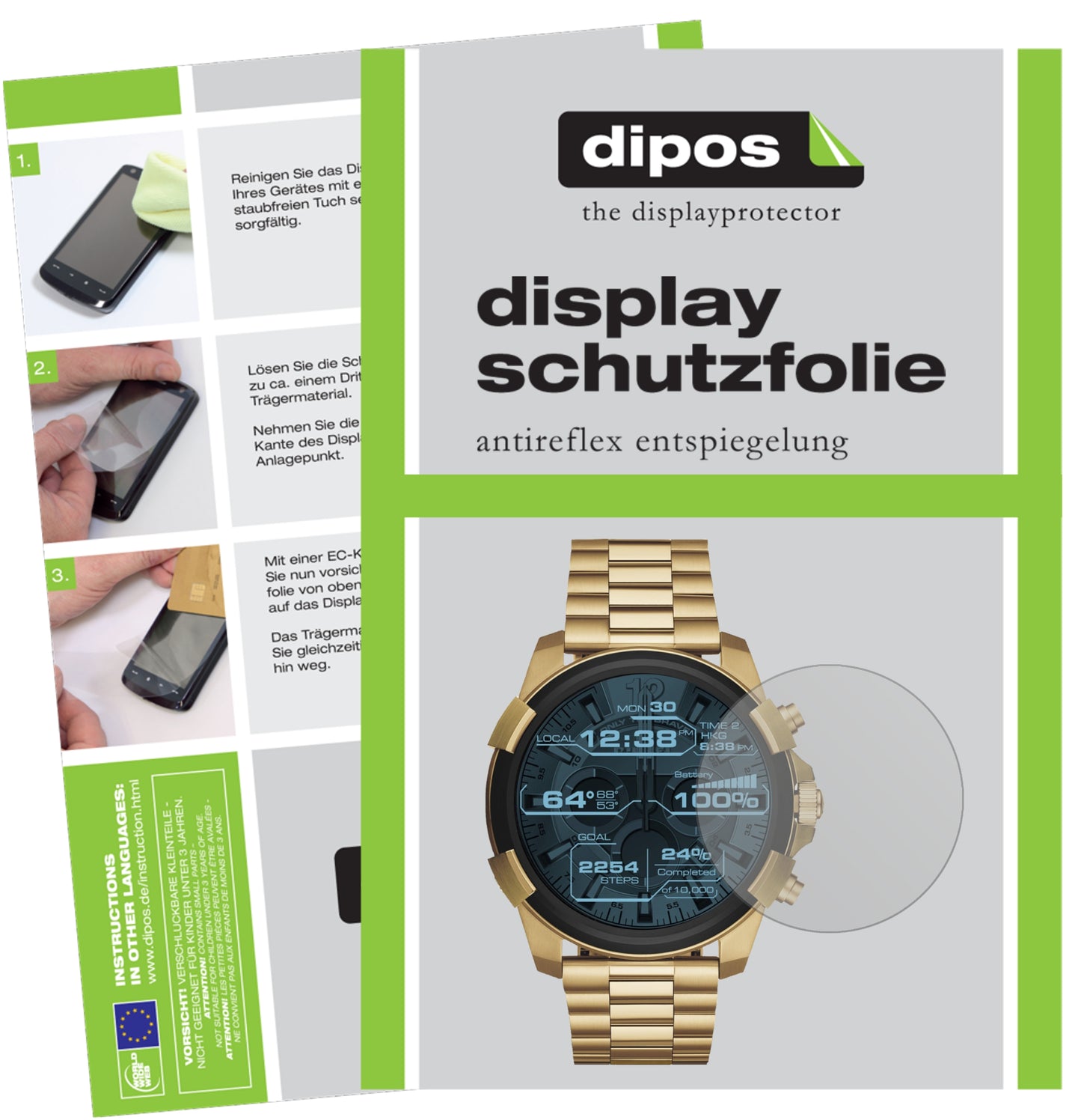 Mattes Panzerglas: Schutz vor Brüchen, Fingerabdrücken und Bildschirmblendung für Diesel-On Full Guard