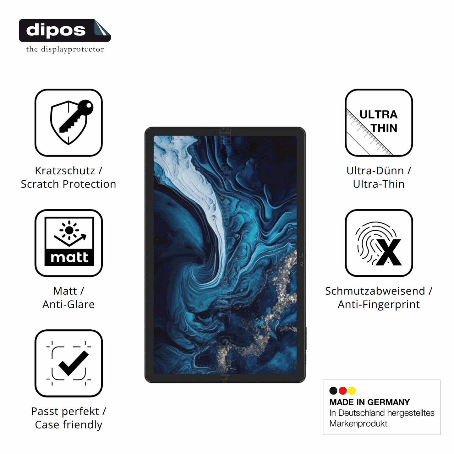 2x Screen Protector for Digma Pro Prime 18 11 Zoll Protection Anti Glare dipos
