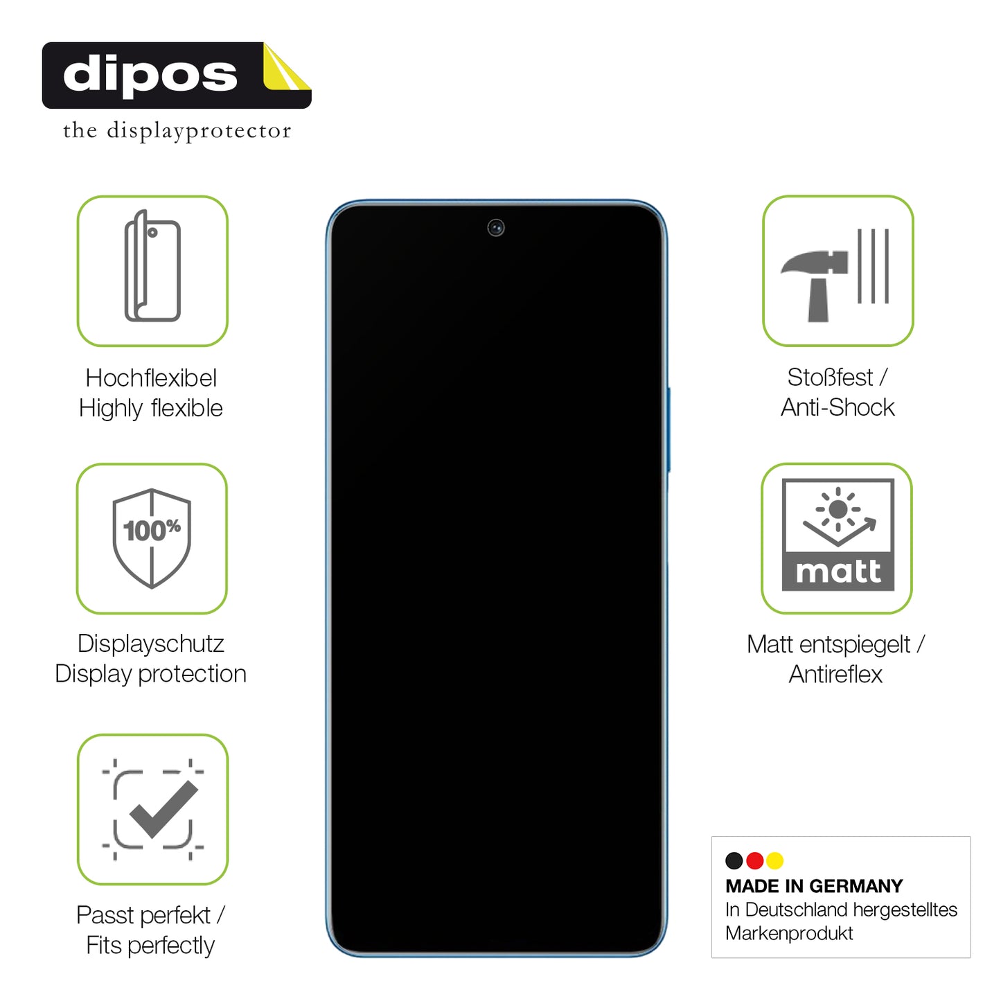 2x Full Cover Schutzfolie matt für Huawei Honor Magic 4 Lite