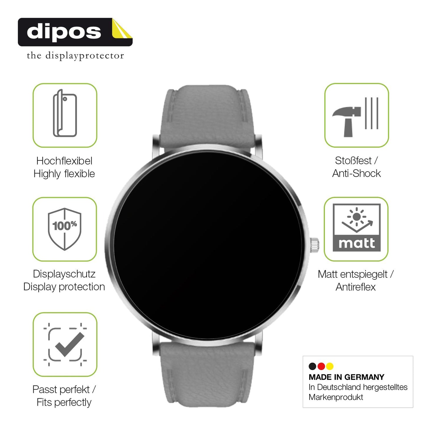 2x Full Cover matte Film for Pireware Slim Smartwatch Screen Protector