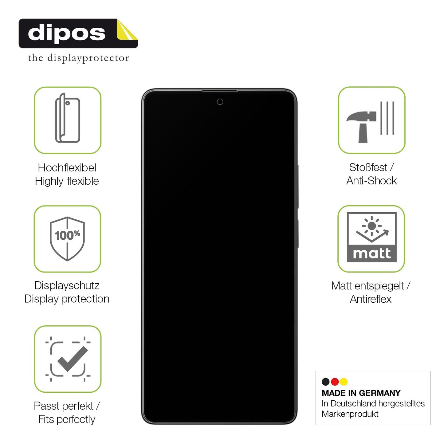 2x Full Cover matte Film for Xiaomi Poco M6 Pro 4G Screen Protector Anti-Shock