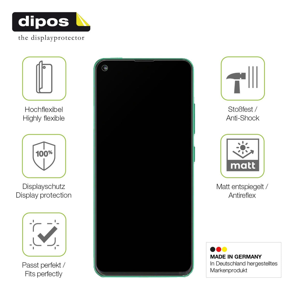 dipos FLEX 2x Matte Screen Protector for Walton Primo RX8