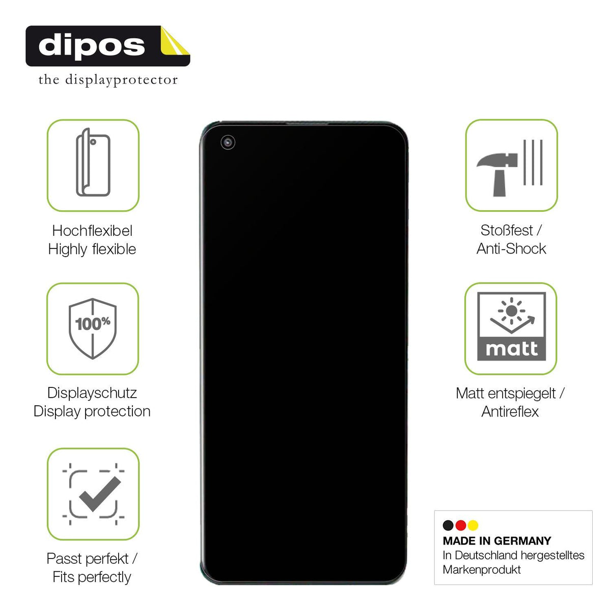 dipos FLEX 2x Matte Screen Protector for Walton Primo RX9