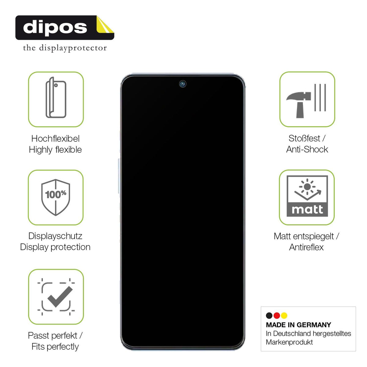 dipos FLEX 2x Matte Screen Protector for ZTE Axon 40 SE