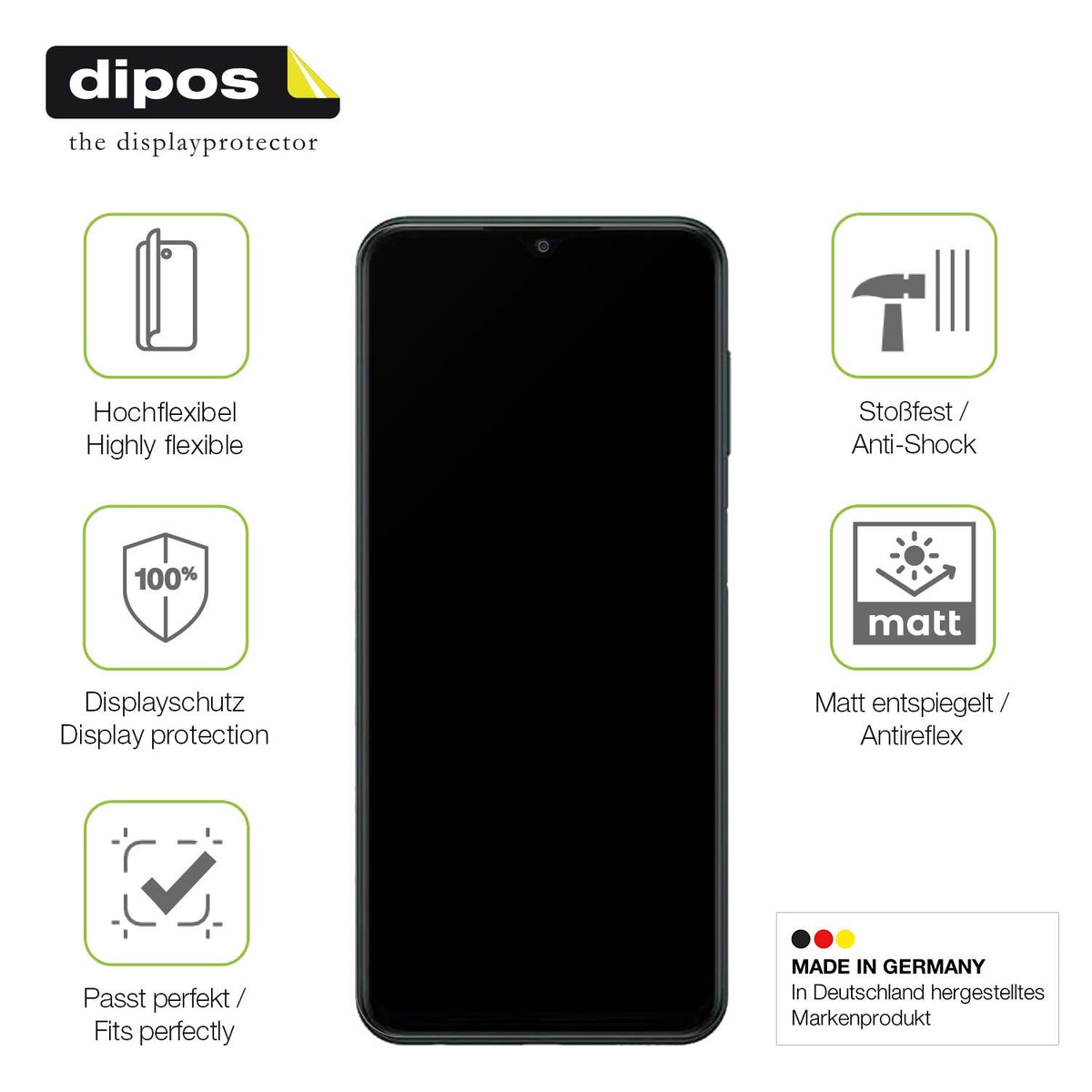 2x Matte Full Cover Screen Protector for itel A60 – Anti-Glare, Covers Curved Edges