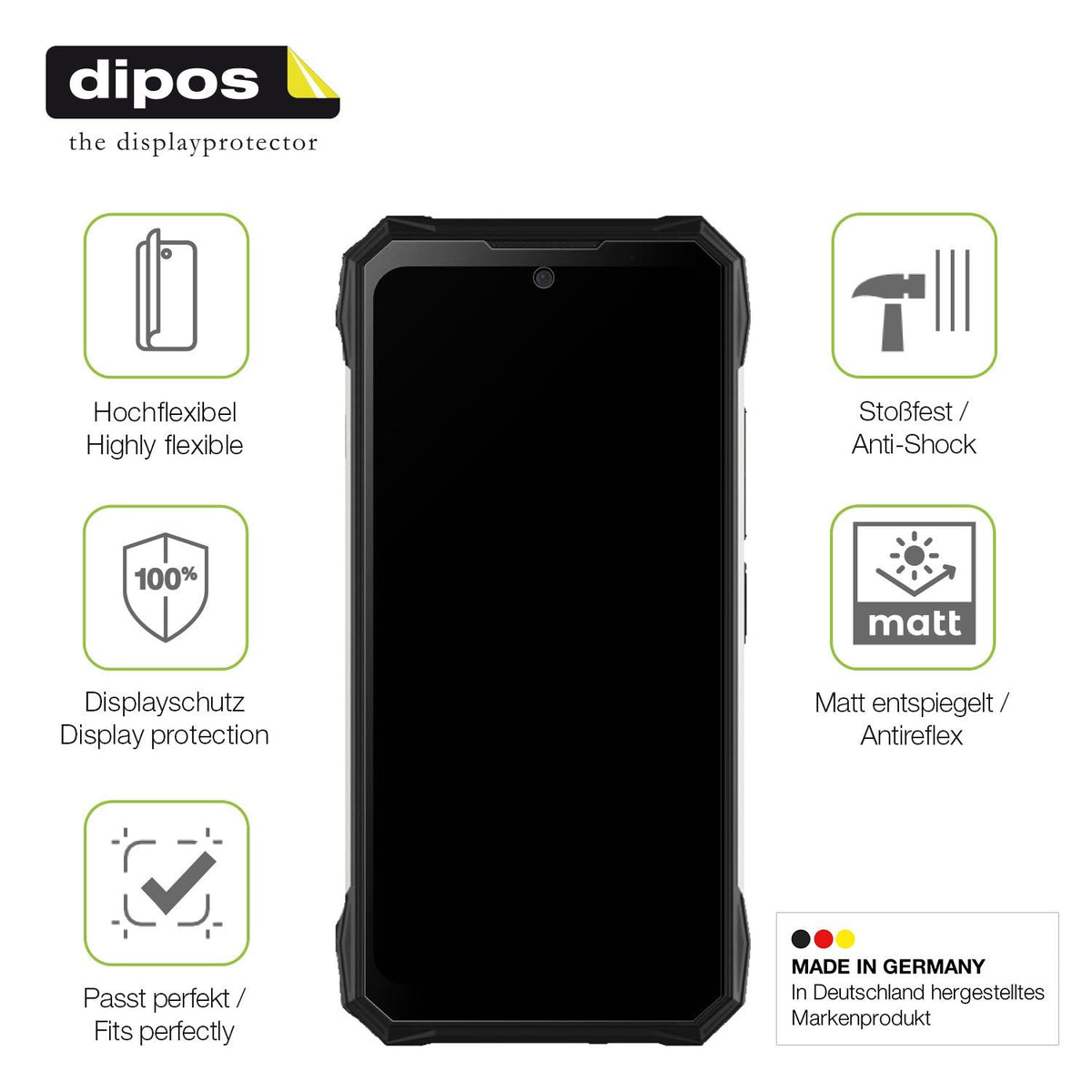 dipos FLEX 2x Matte Screen Protector for Doogee S89 Pro
