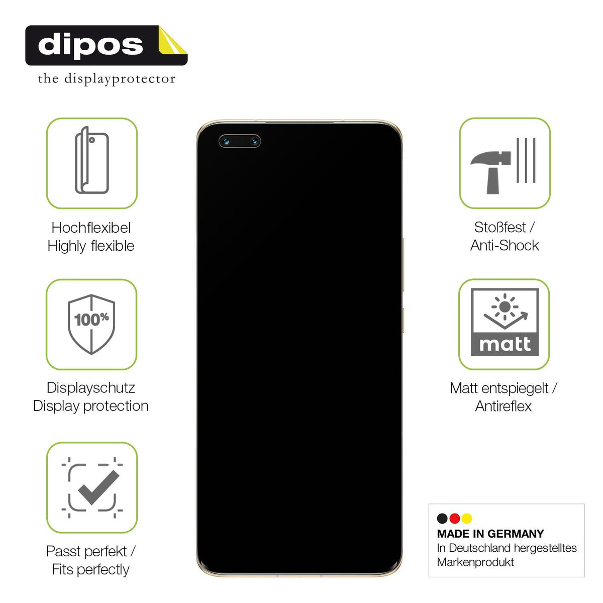 dipos FLEX 2x Matte Screen Protector for Honor Magic4 Pro