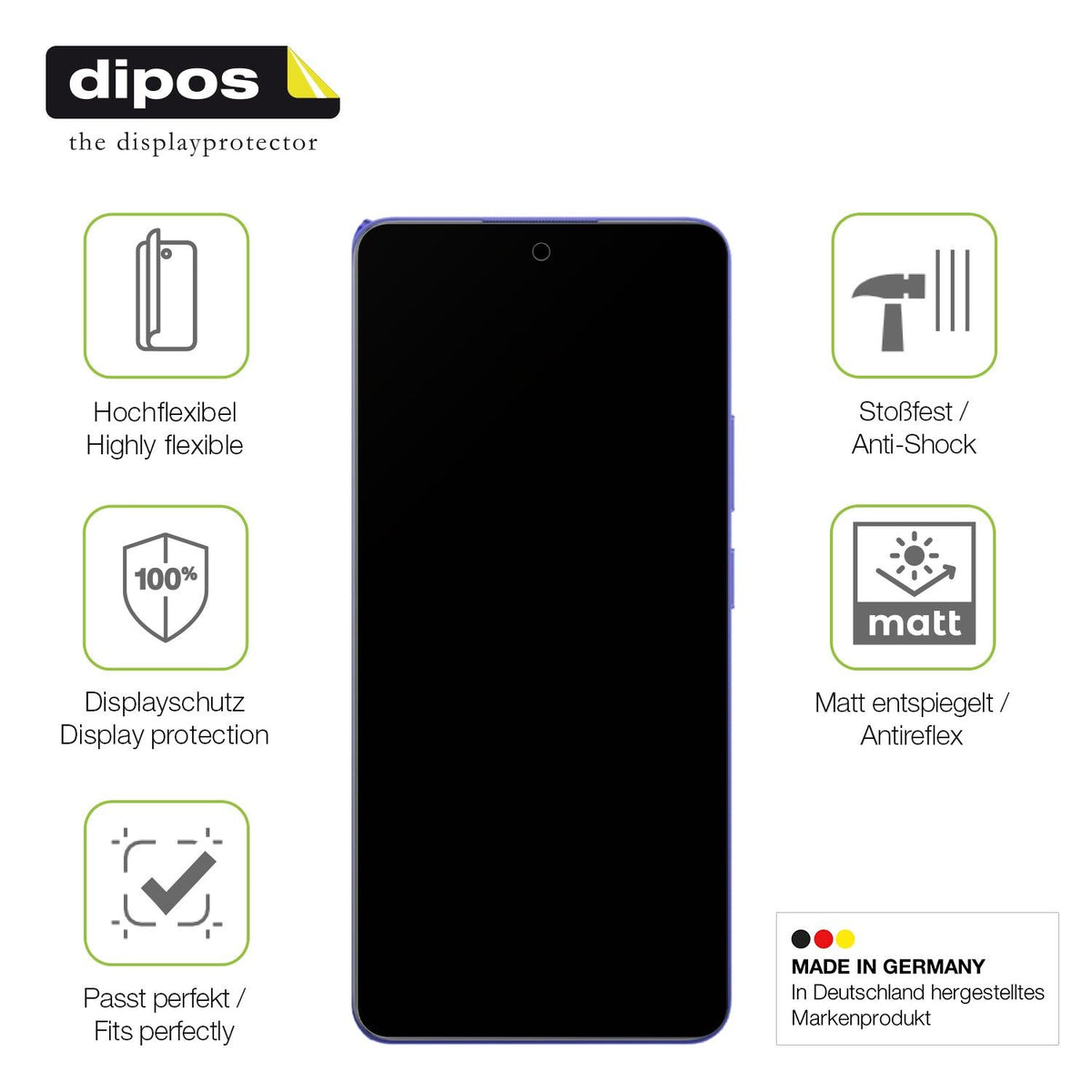 2x Full Cover matte Film for Realme P1 Speed Screen Protector Anti-Shock